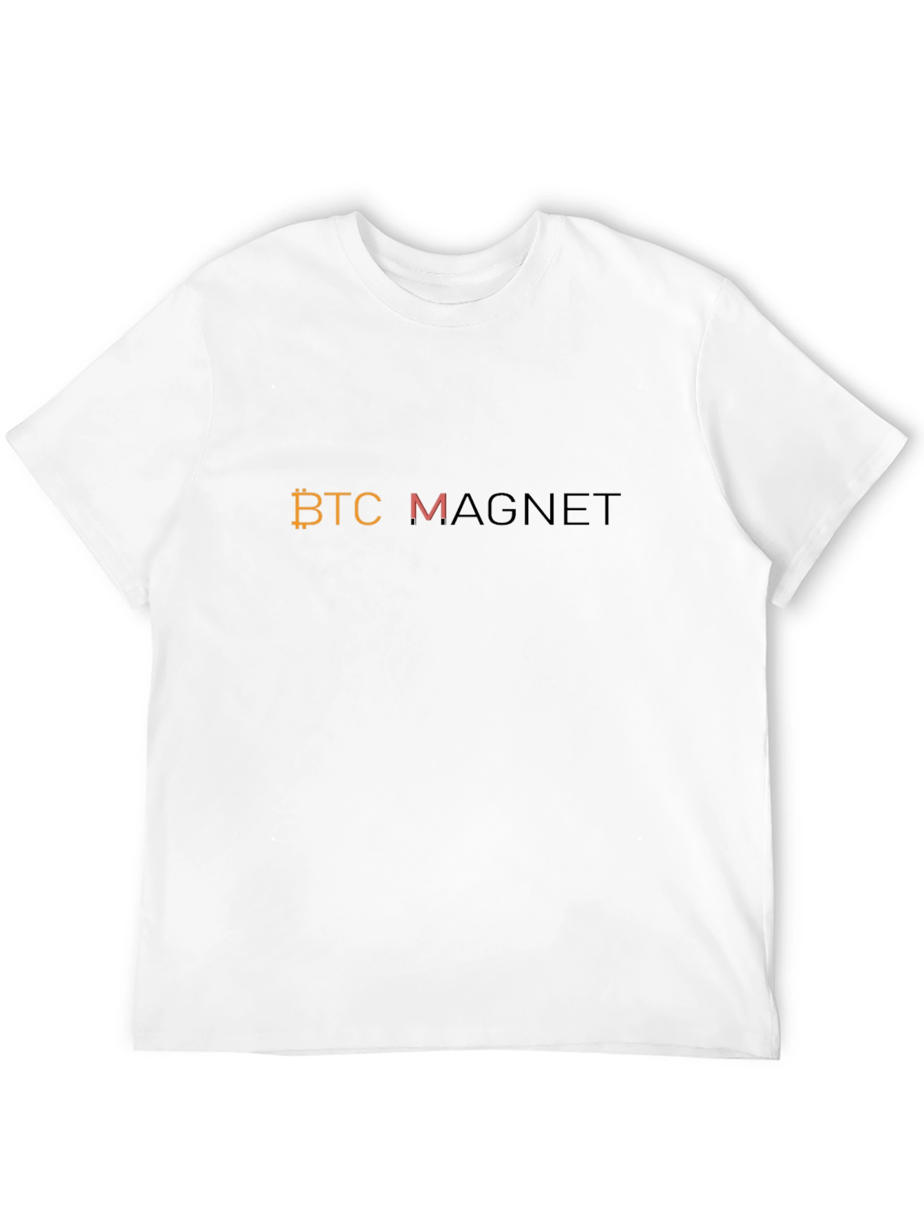 BTC Magnet Graphic T-Shirt - Cryptocurrency Bitcoin