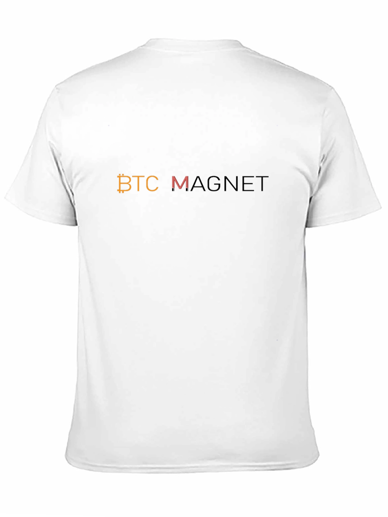 BTC Magnet Graphic T-Shirt - Cryptocurrency Bitcoin