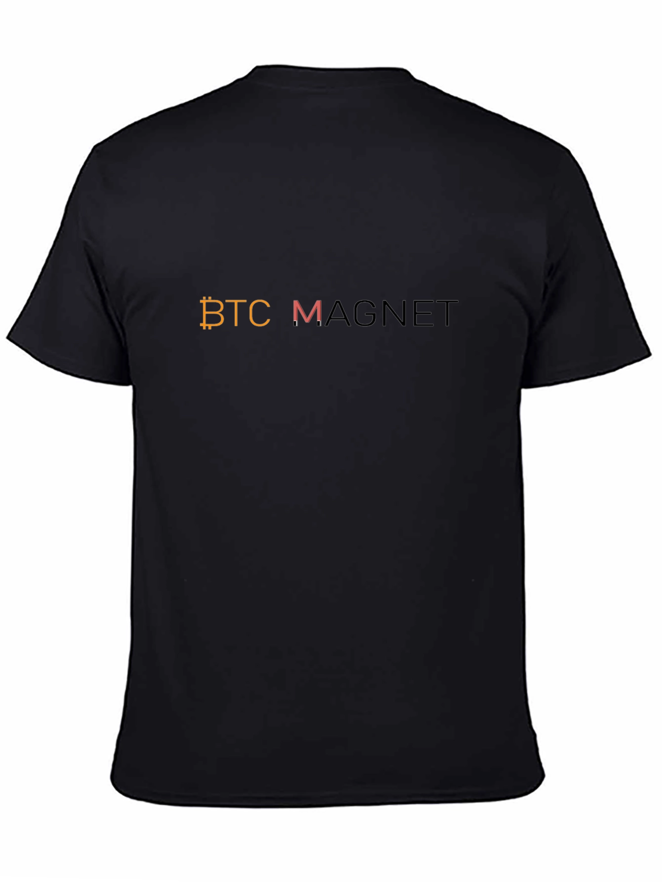 BTC Magnet Graphic T-Shirt - Cryptocurrency Bitcoin