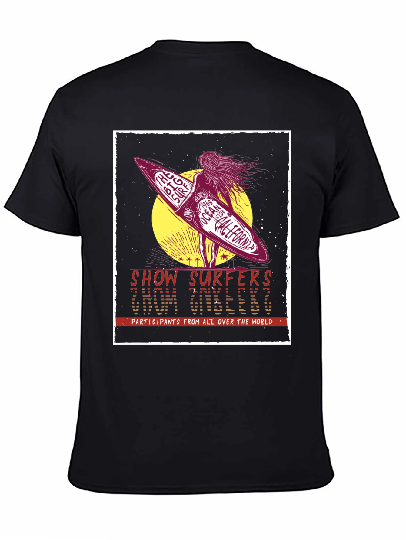 Retro Surfer T-Shirt - Show Surfers Chom Zubeeng