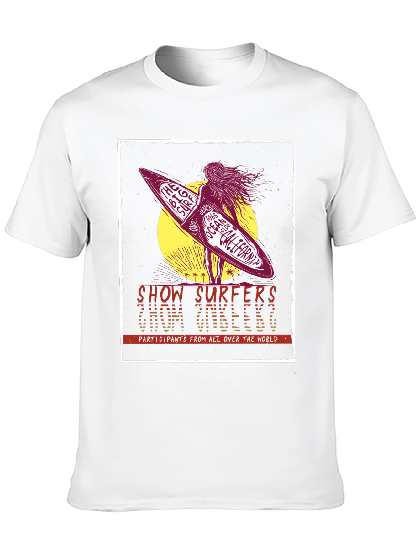 Retro Surfer T-Shirt - Show Surfers Chom Zubeeng