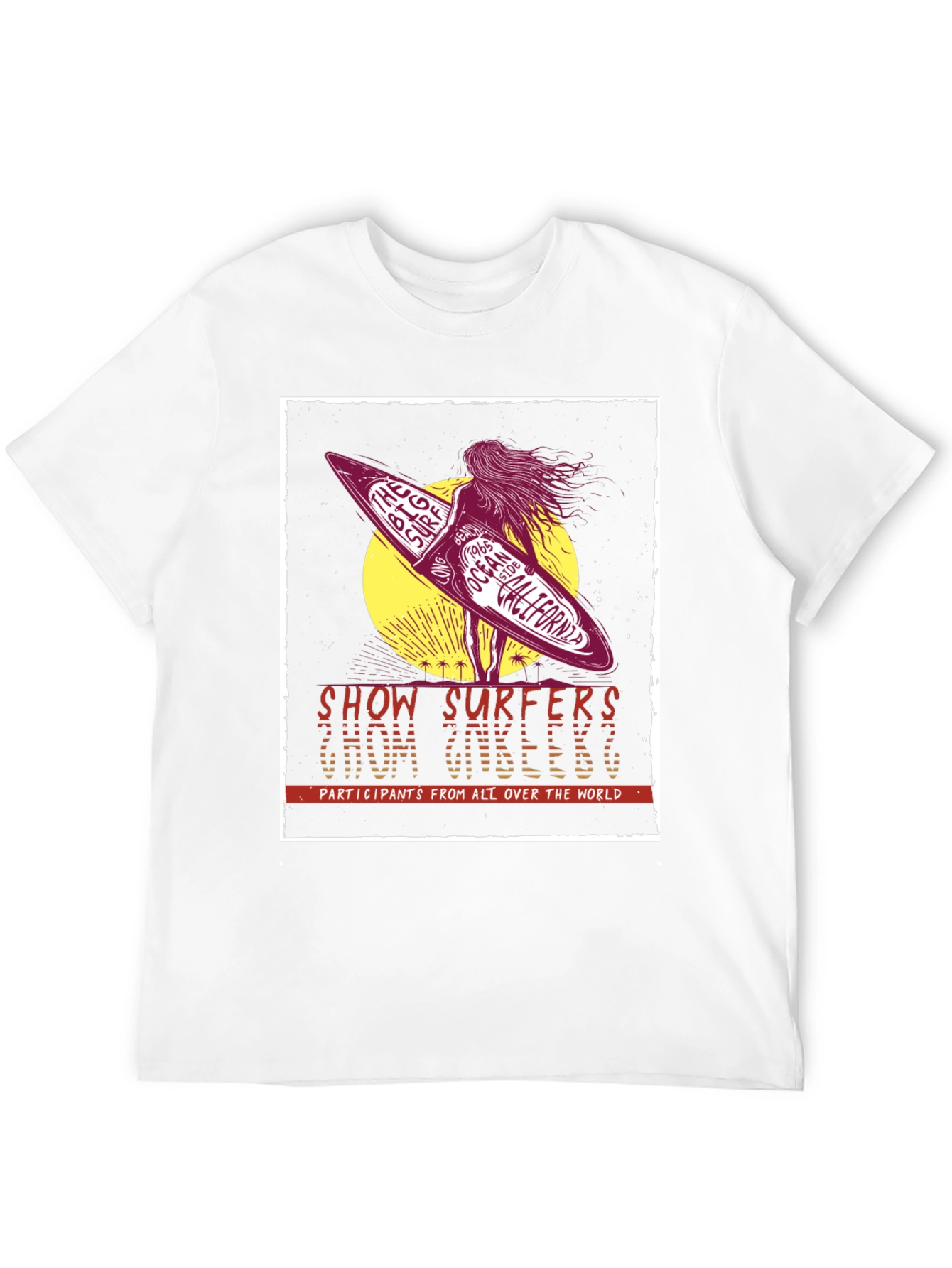 Retro Surfer T-Shirt - Show Surfers Chom Zubeeng
