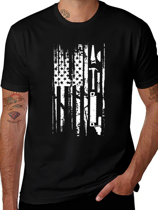 American Carpenter Flag T-Shirt