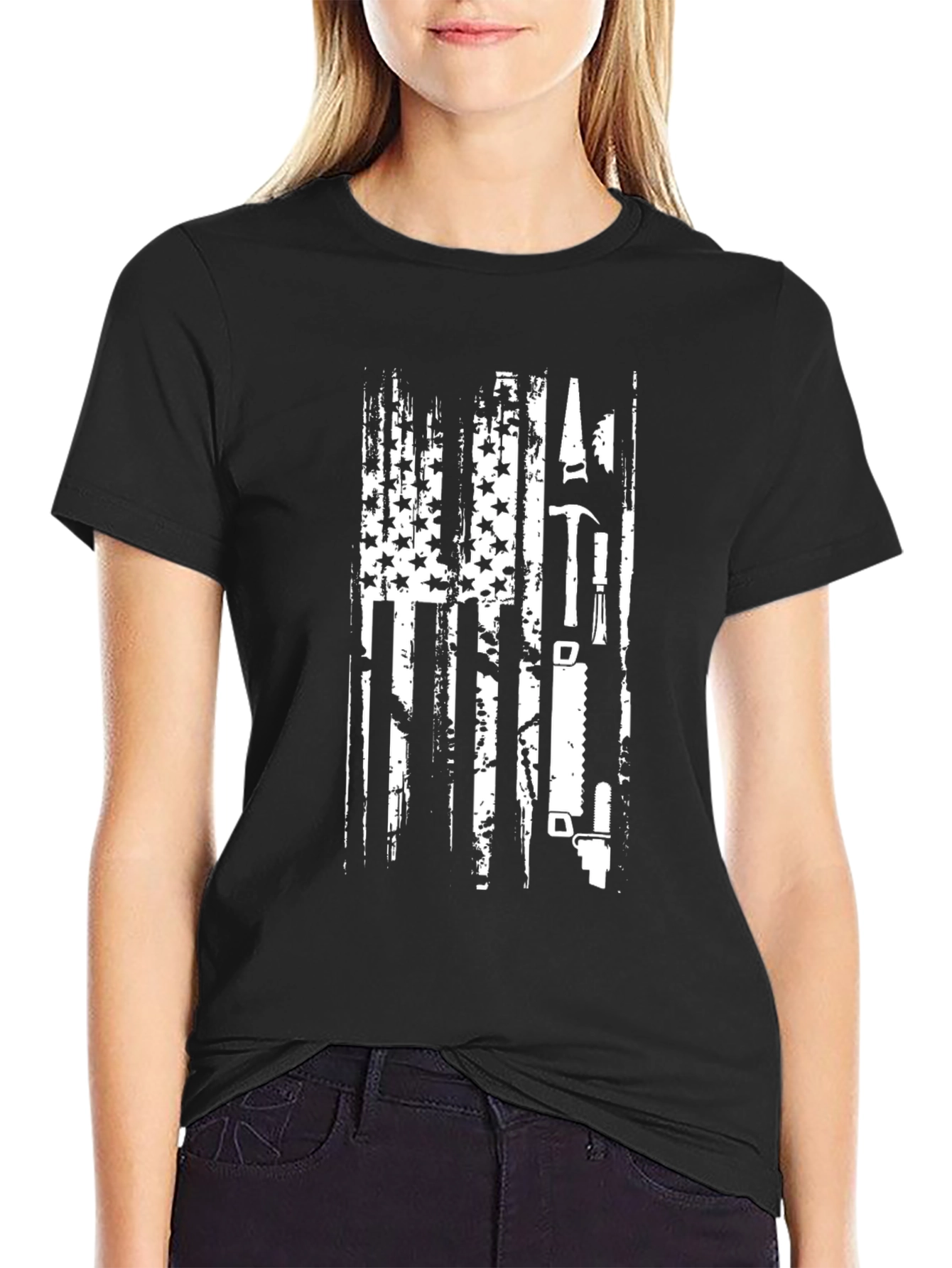 American Carpenter Flag T-Shirt