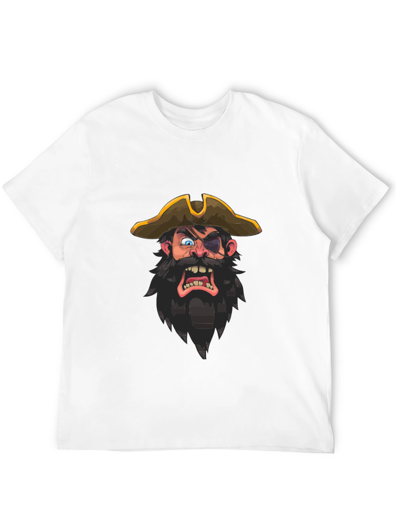 Pirate Graphic Tee - Mens Black T-Shirt