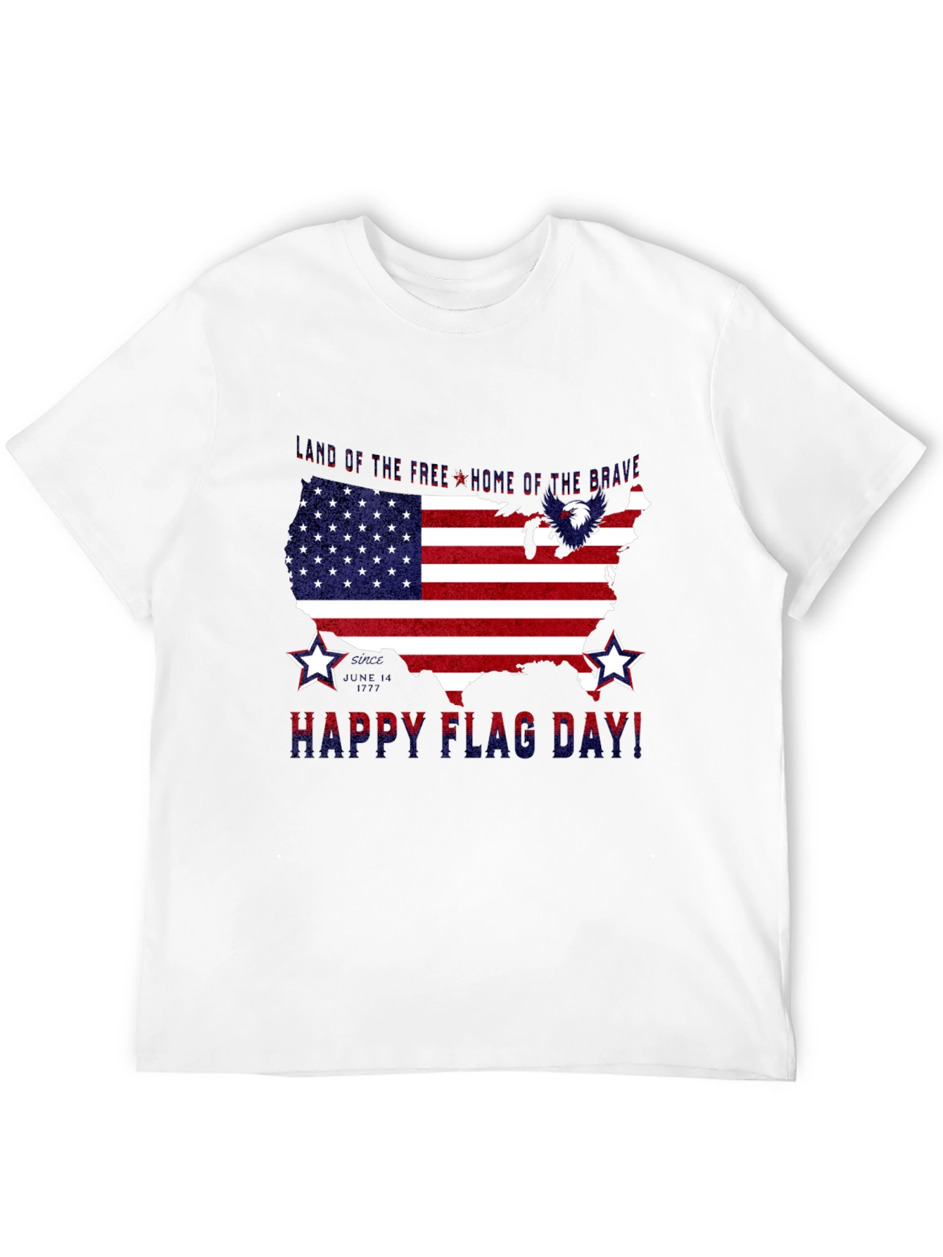Patriotic USA Flag Happy Flag Day T-Shirt