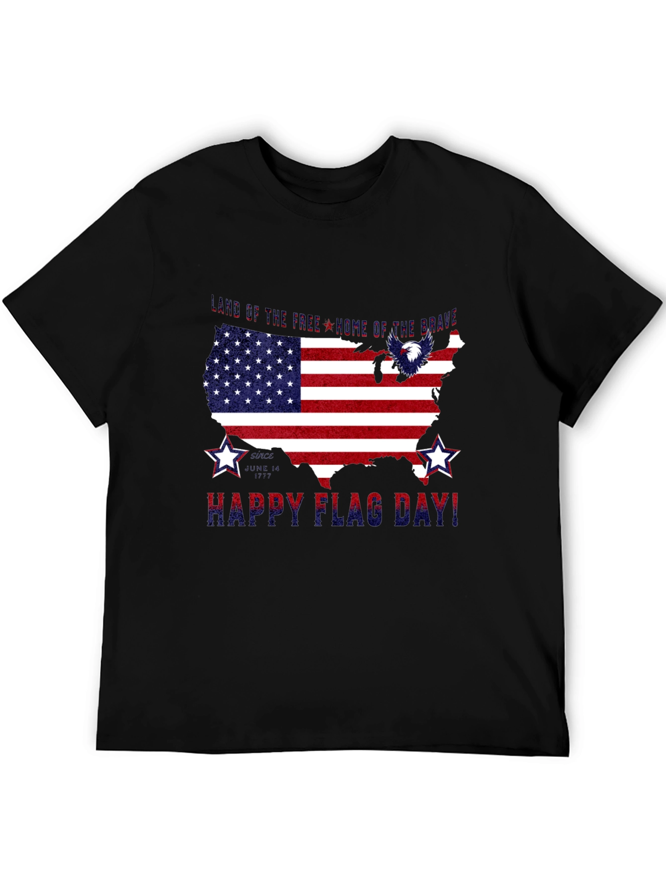 Patriotic USA Flag Happy Flag Day T-Shirt