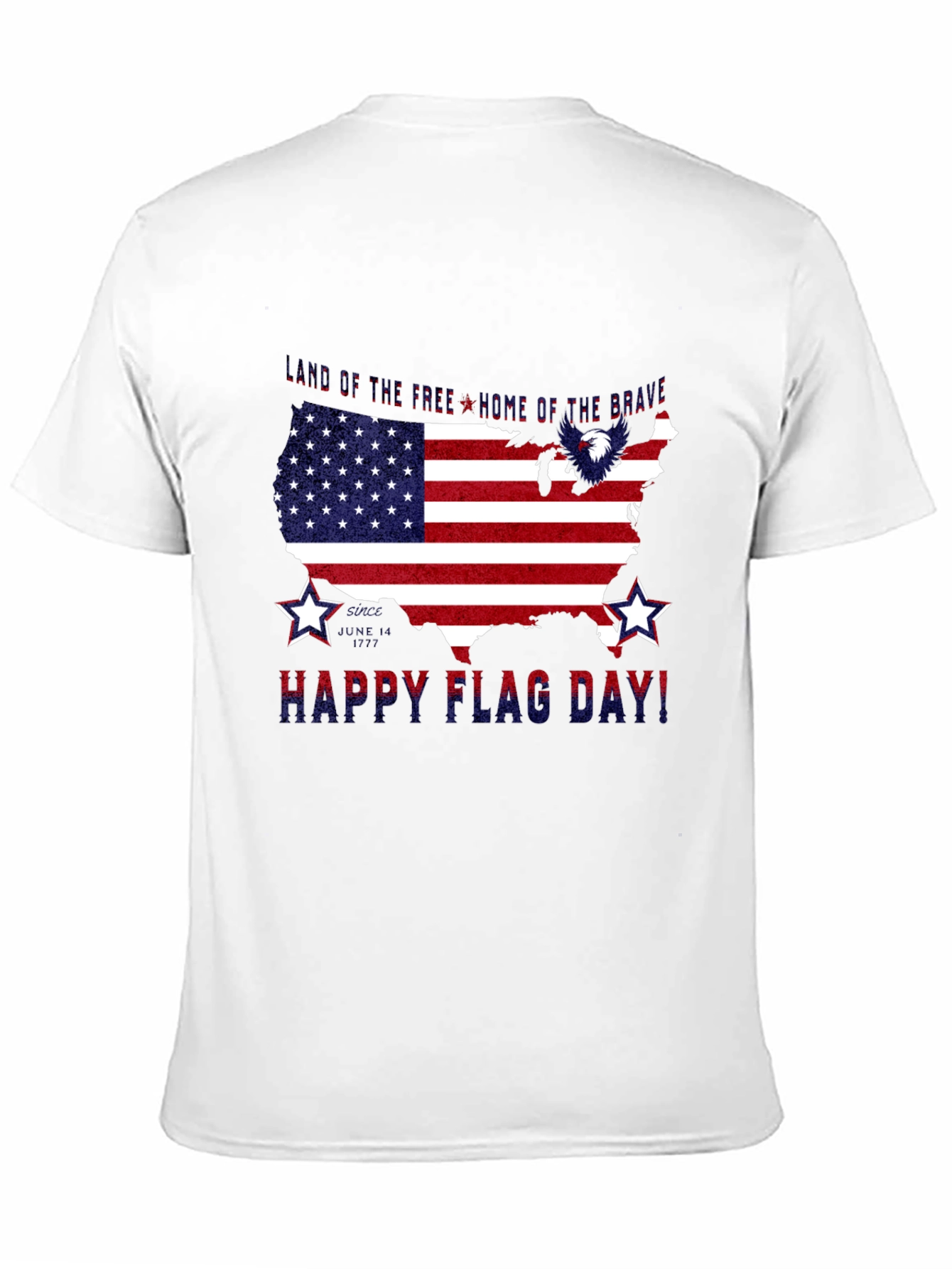 Patriotic USA Flag Happy Flag Day T-Shirt
