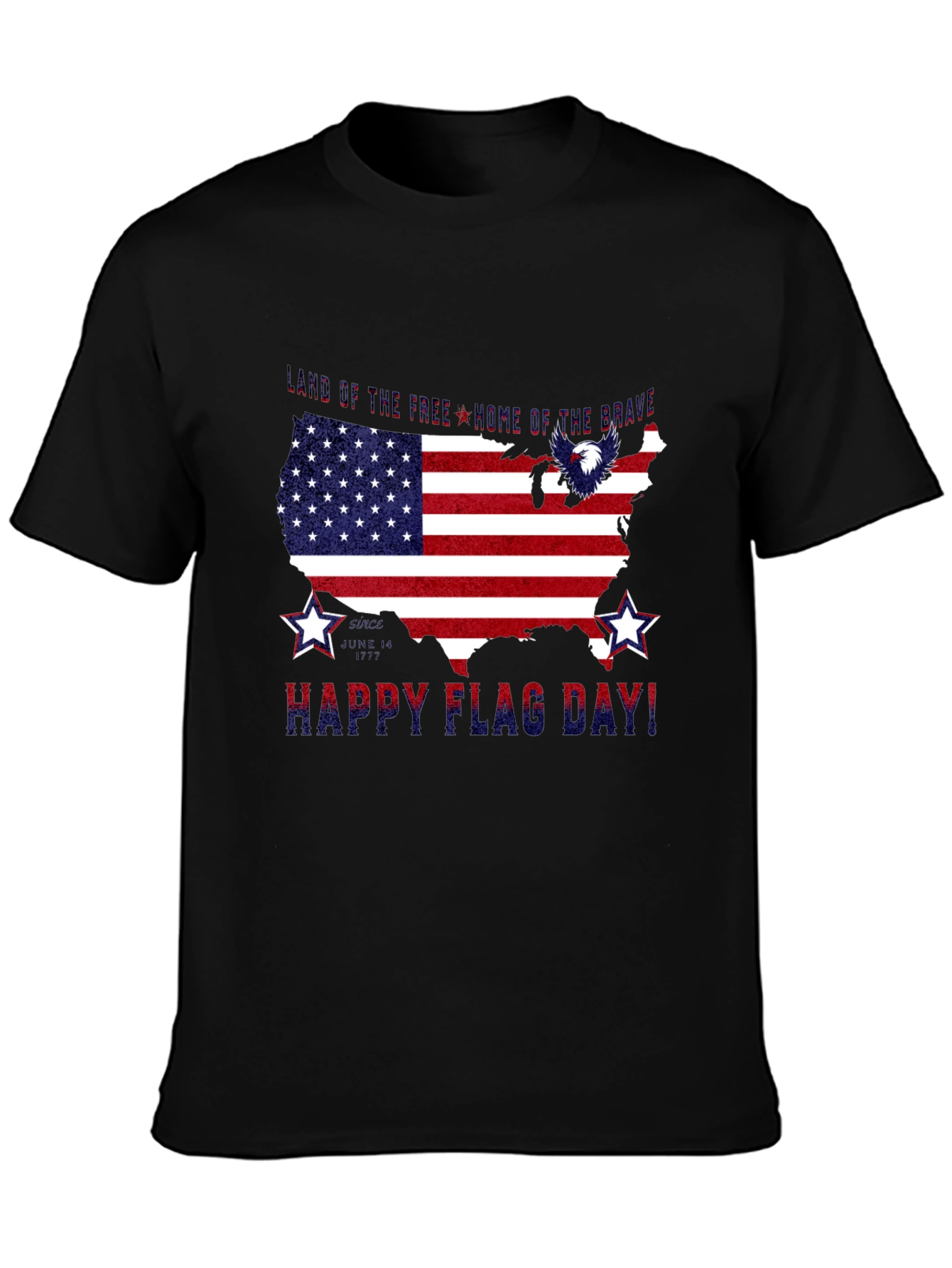 Patriotic USA Flag Happy Flag Day T-Shirt