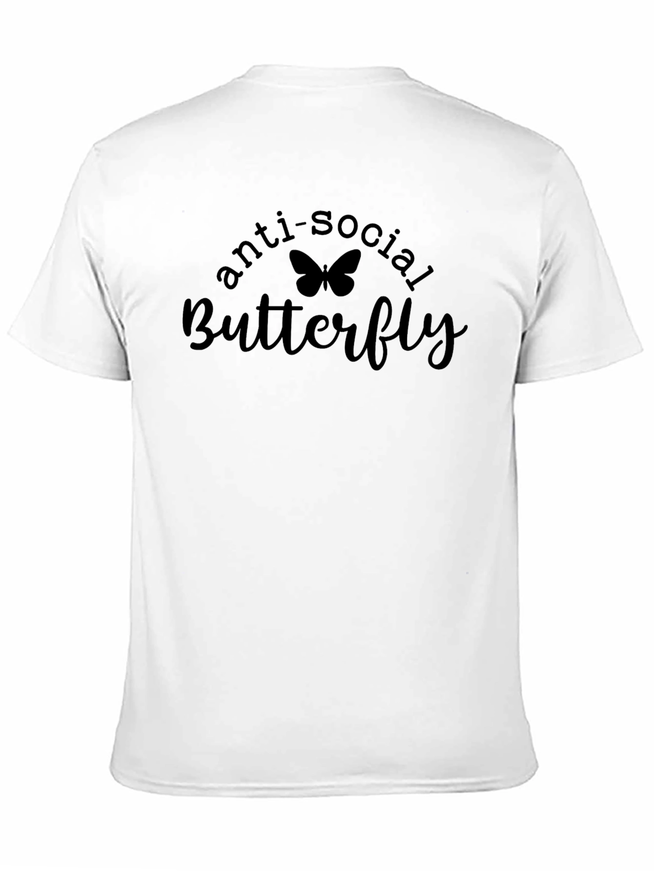 Anti-Social Butterfly Black T-Shirt