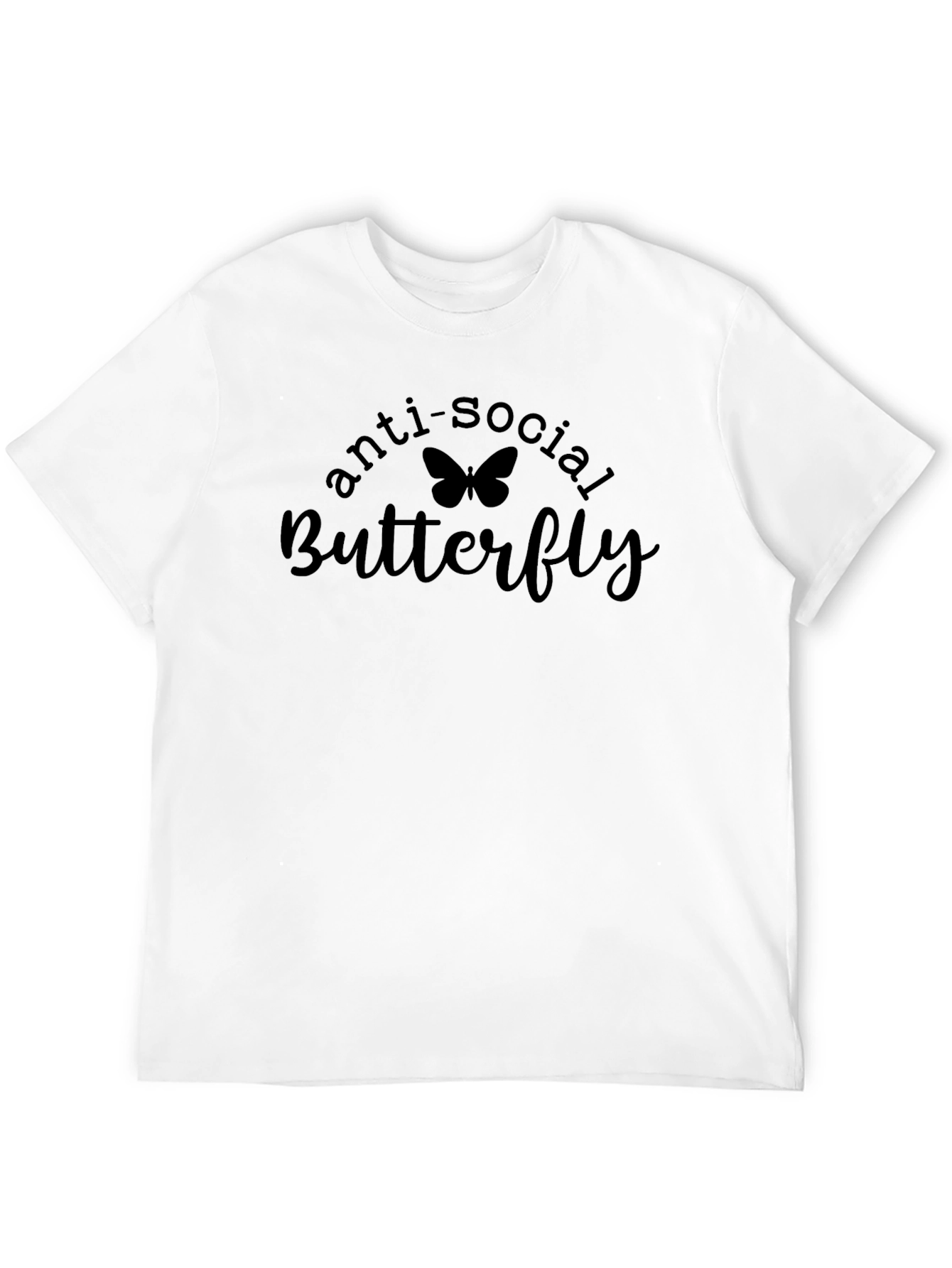 Anti-Social Butterfly Black T-Shirt