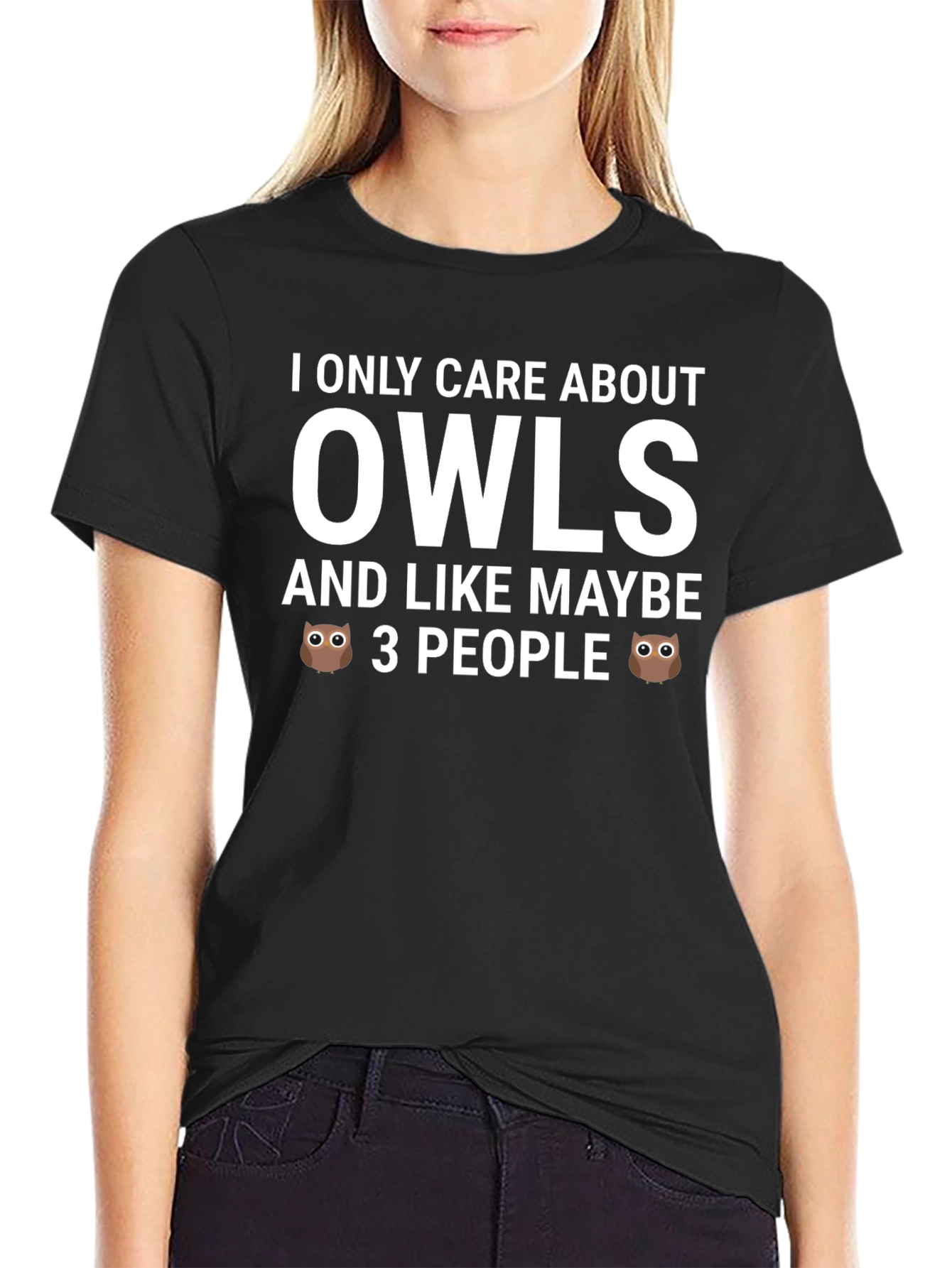 I Only Care About Owls Graphic Tee