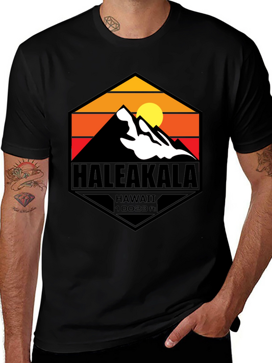 Haleakala Hawaii Graphic T-Shirt - Mountain Design