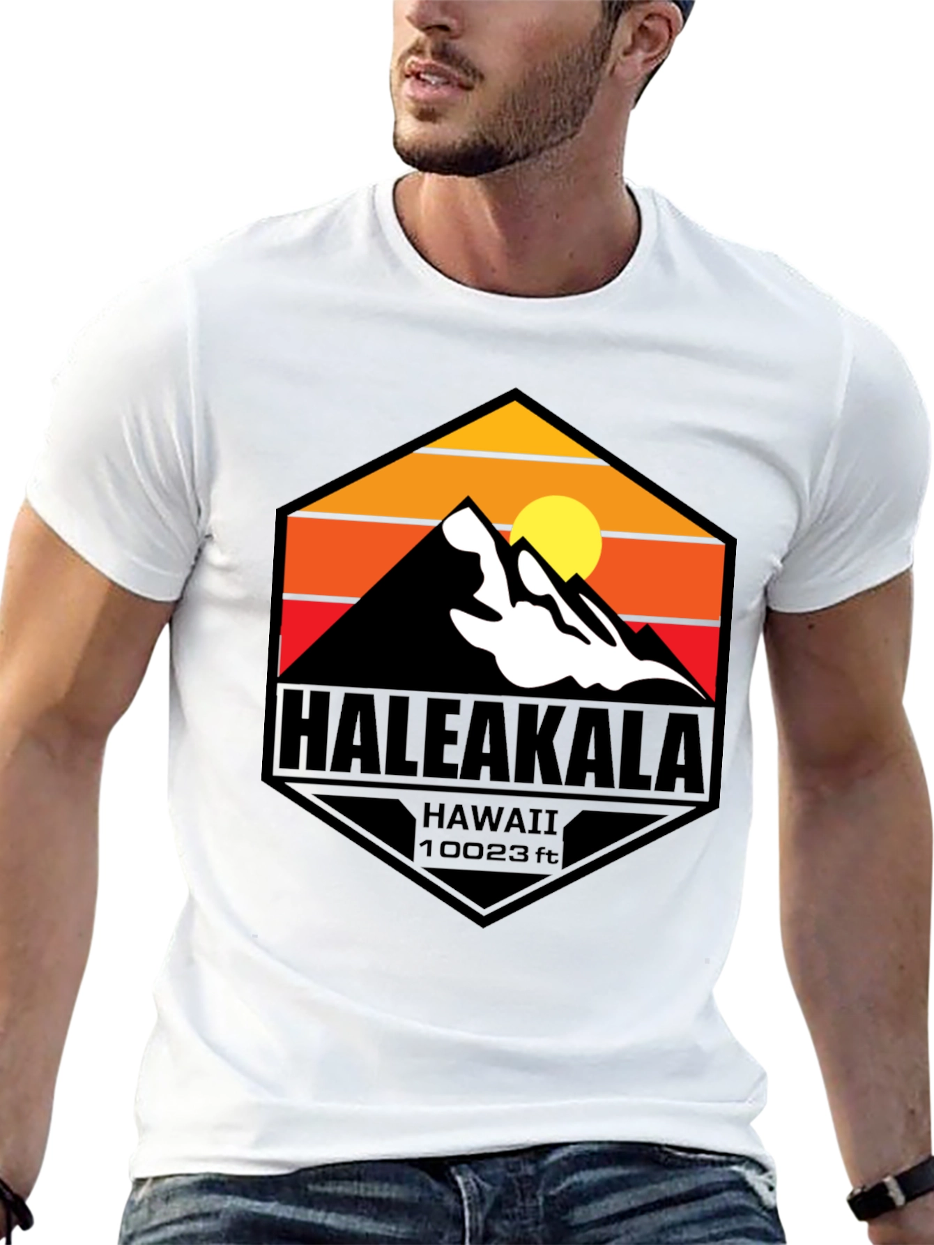 Haleakala Hawaii Graphic T-Shirt - Mountain Design