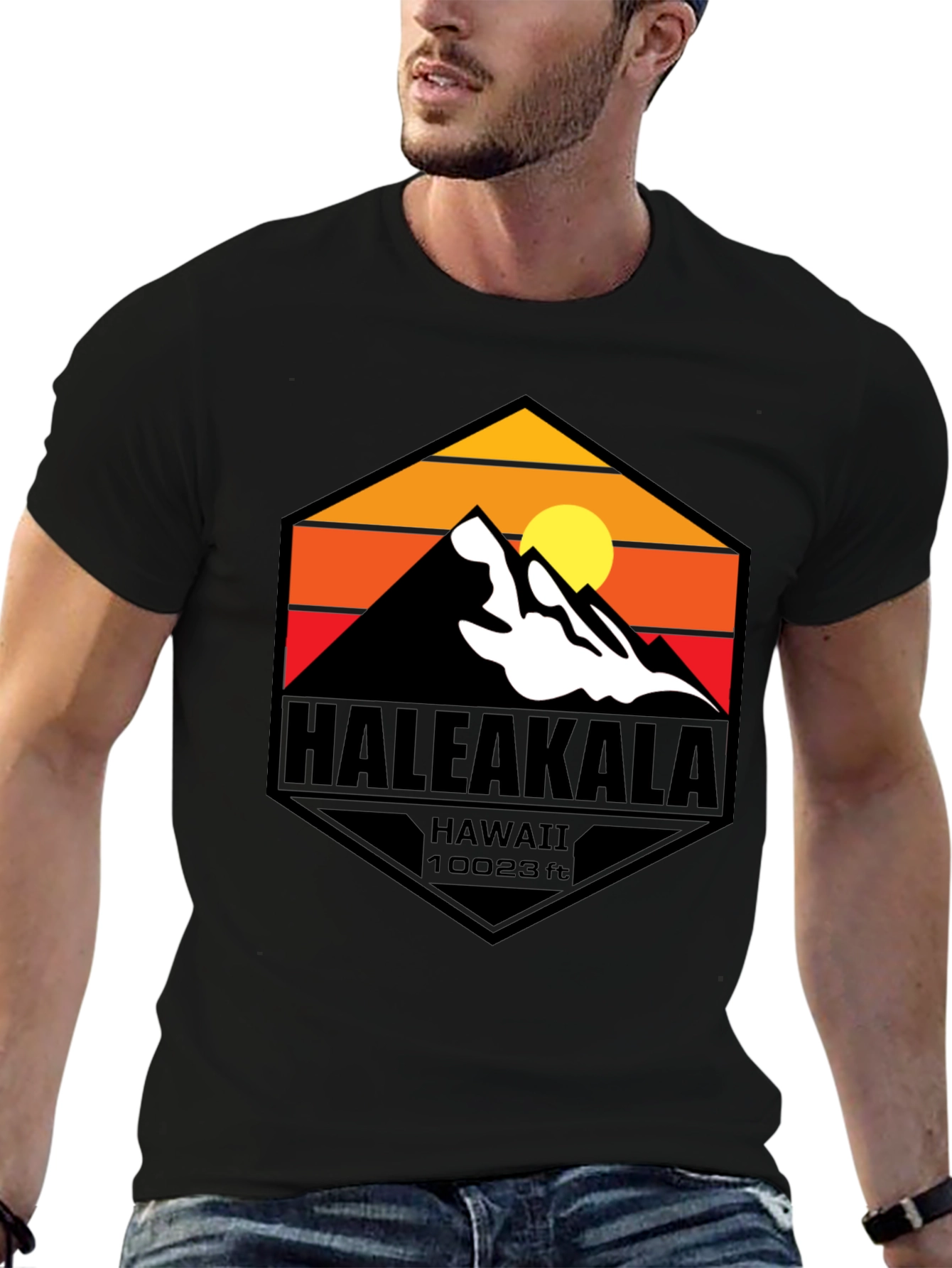 Haleakala Hawaii Graphic T-Shirt - Mountain Design