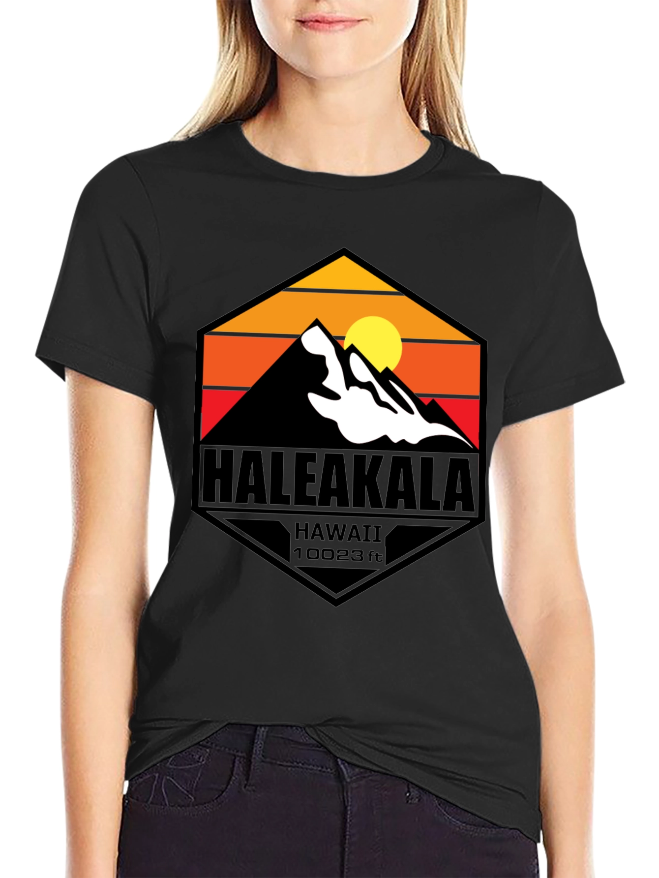 Haleakala Hawaii Graphic T-Shirt - Mountain Design