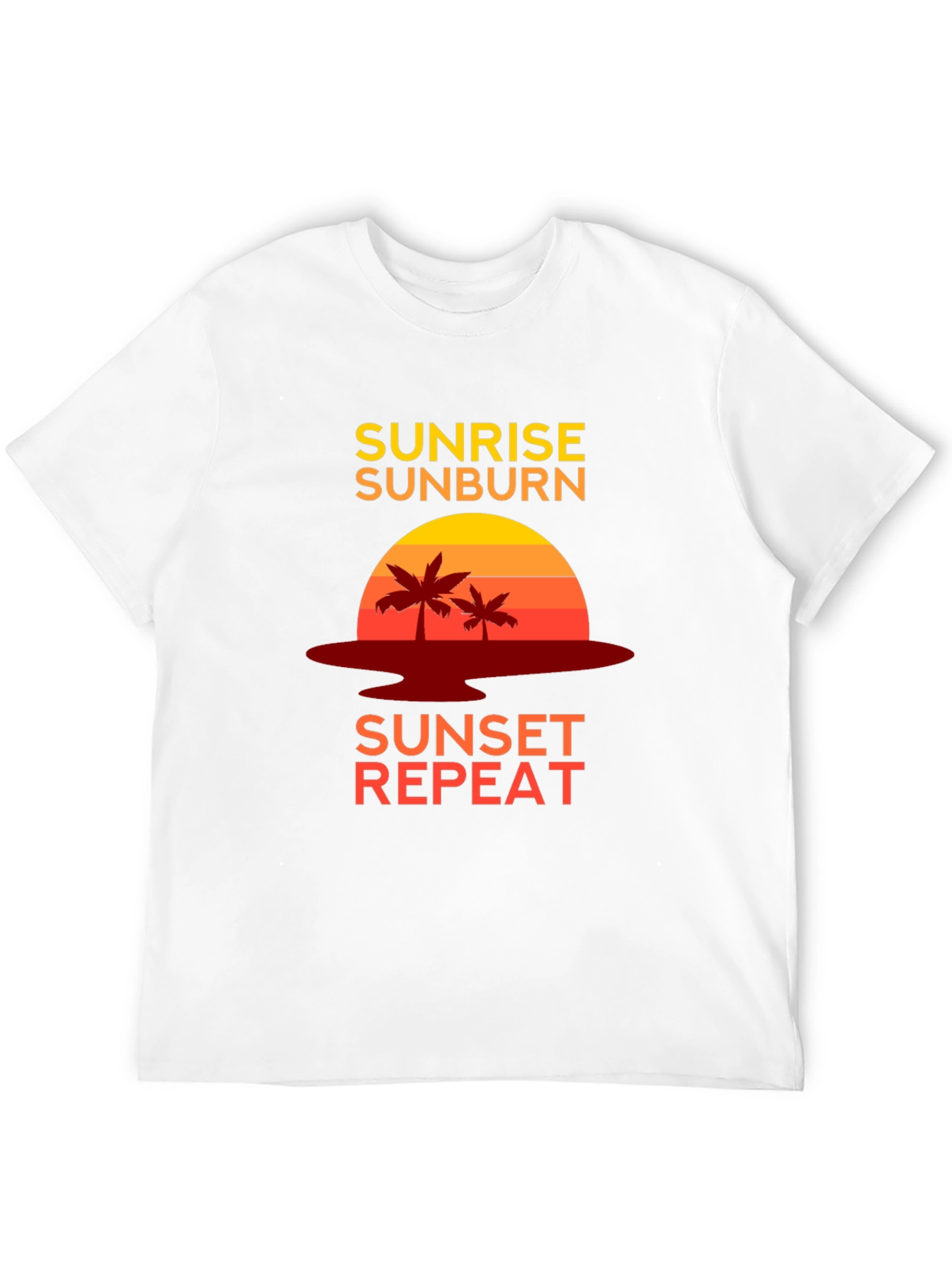 Sunrise Sunburn Sunset Repeat Graphic Tee