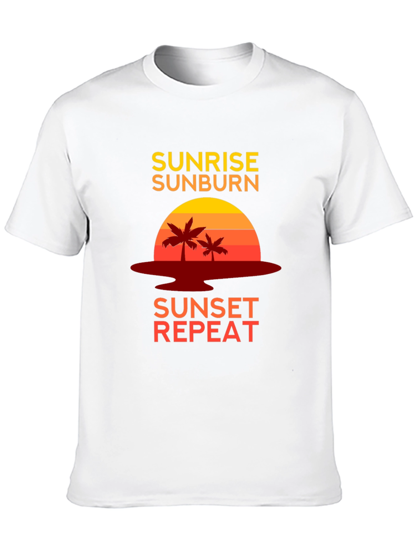 Sunrise Sunburn Sunset Repeat Graphic Tee