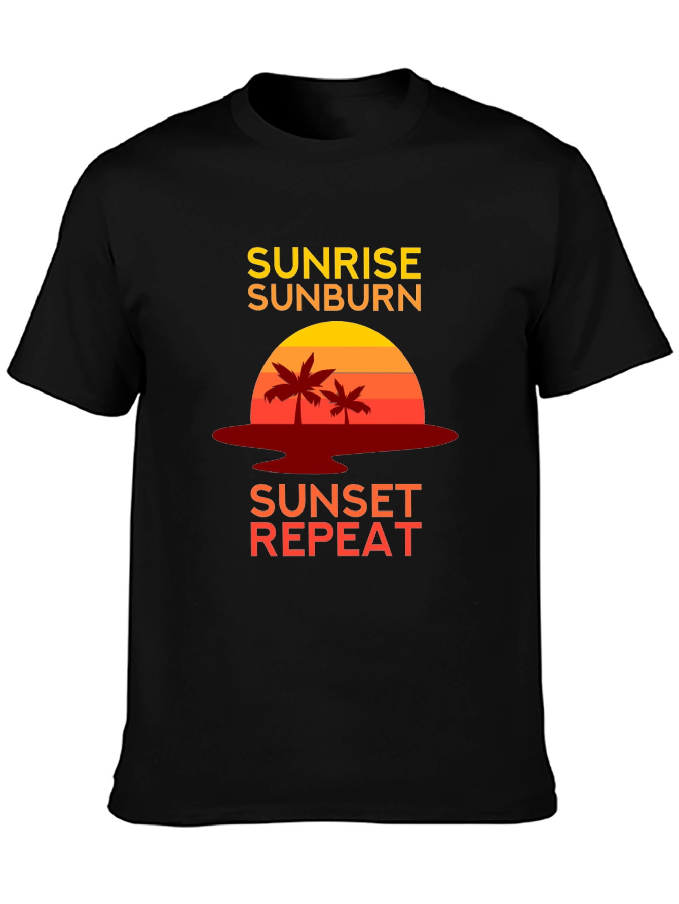 Sunrise Sunburn Sunset Repeat Graphic Tee