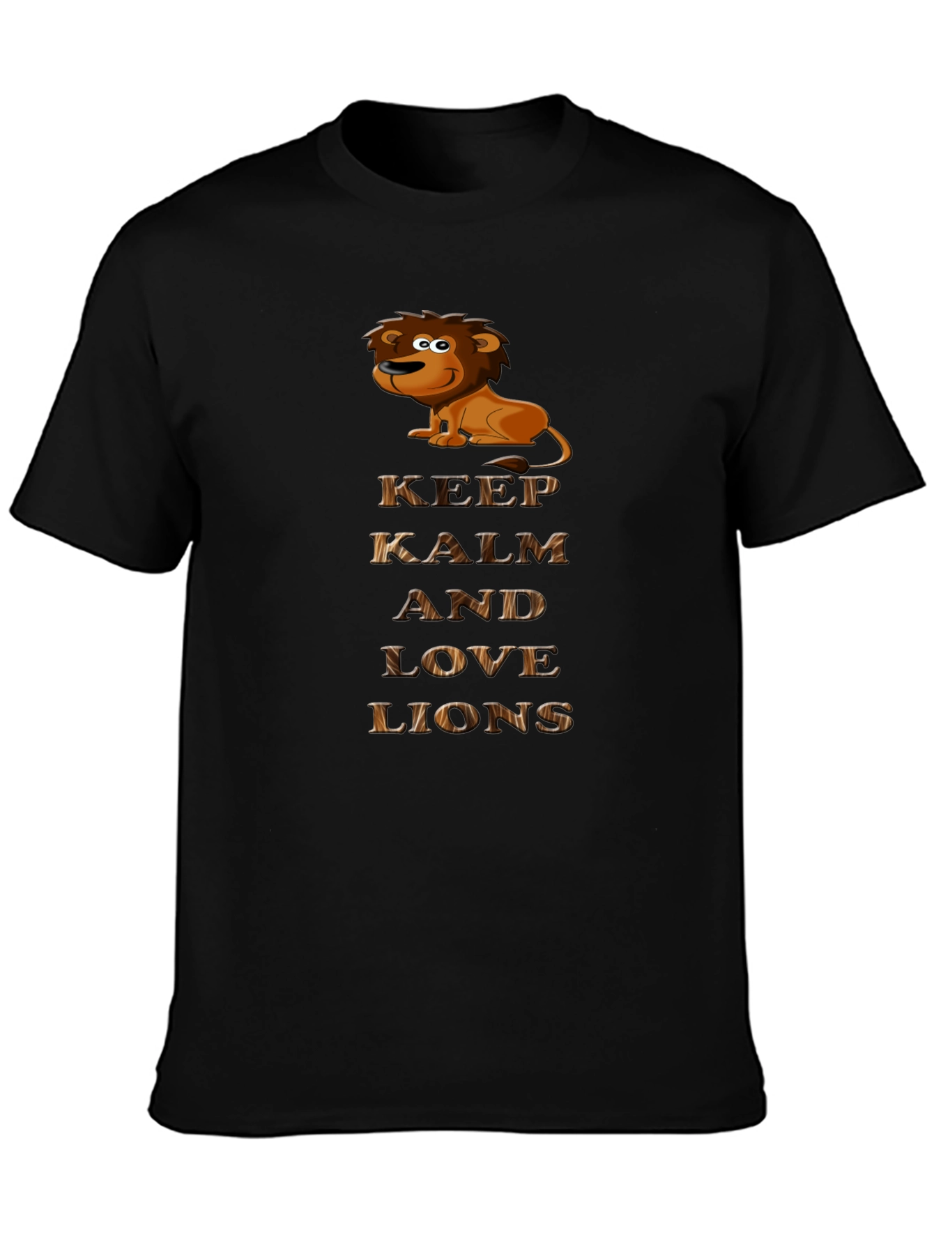 Keep Calm and Love Lions Graphic T-Shirt