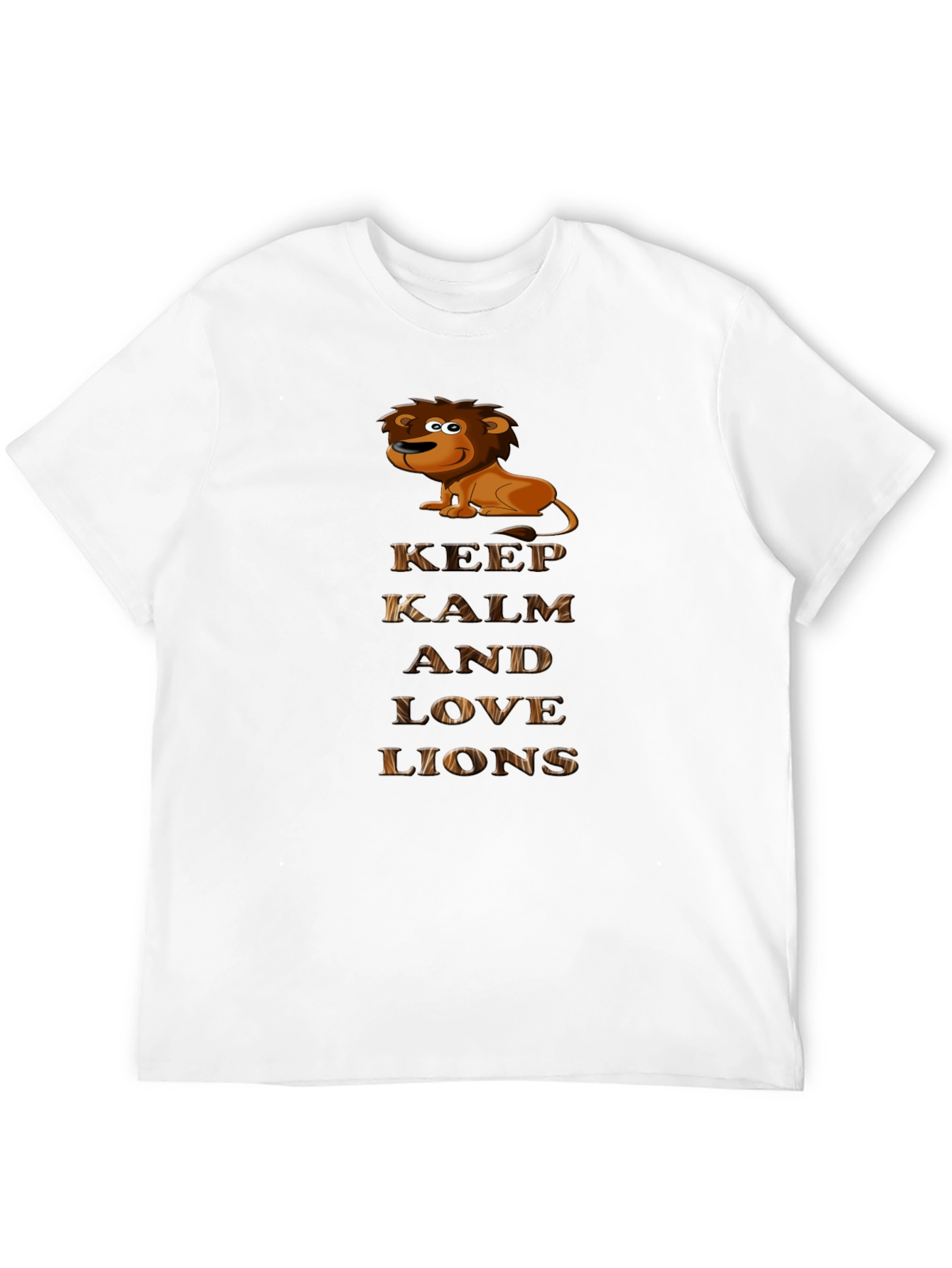Keep Calm and Love Lions Graphic T-Shirt