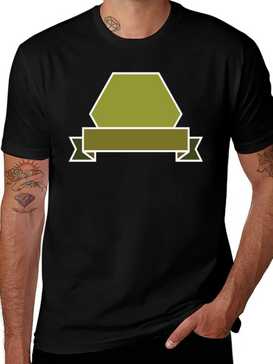 Olive Badge Graphic Tee - Modern Casual Style