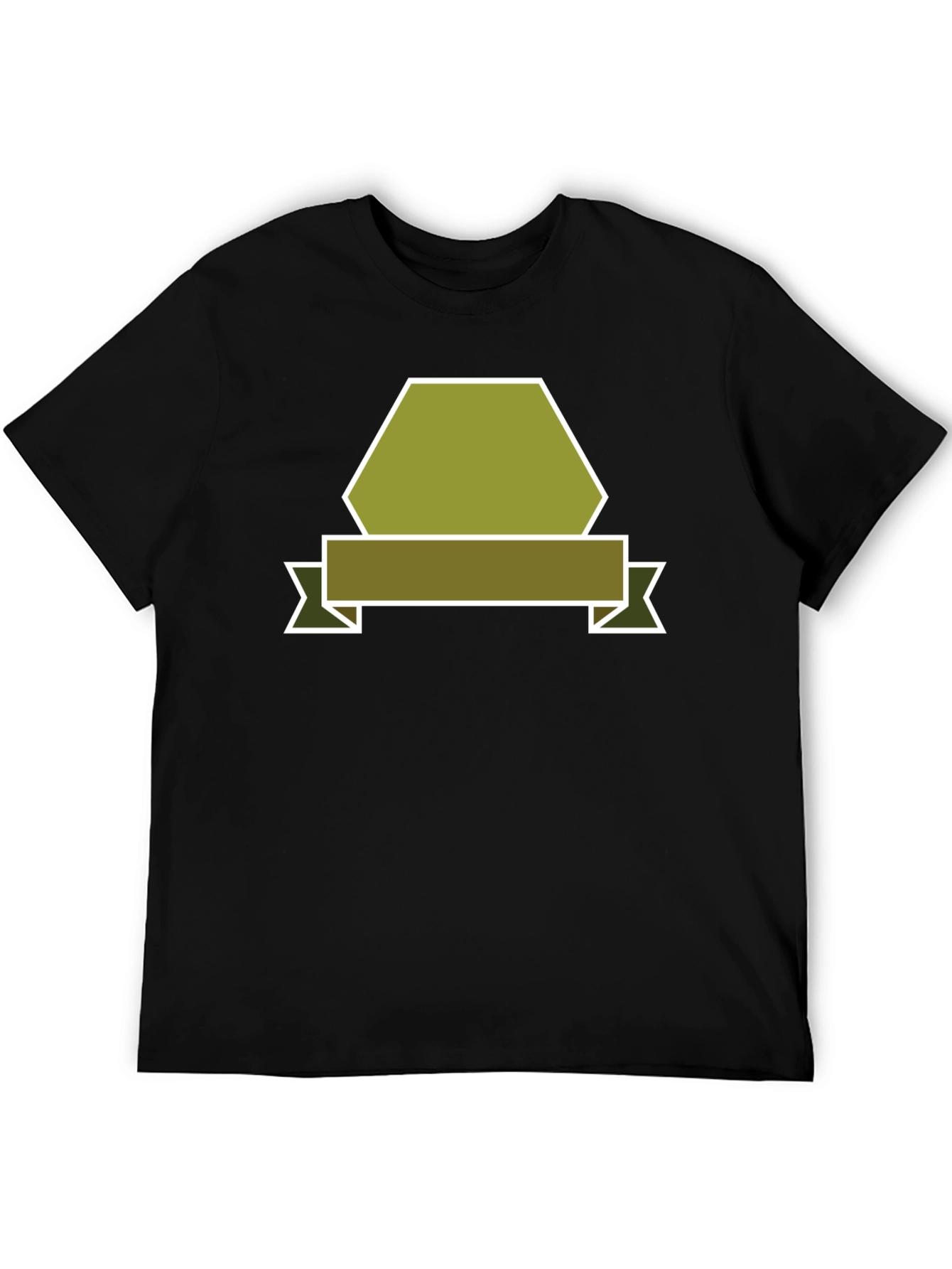 Olive Badge Graphic Tee - Modern Casual Style