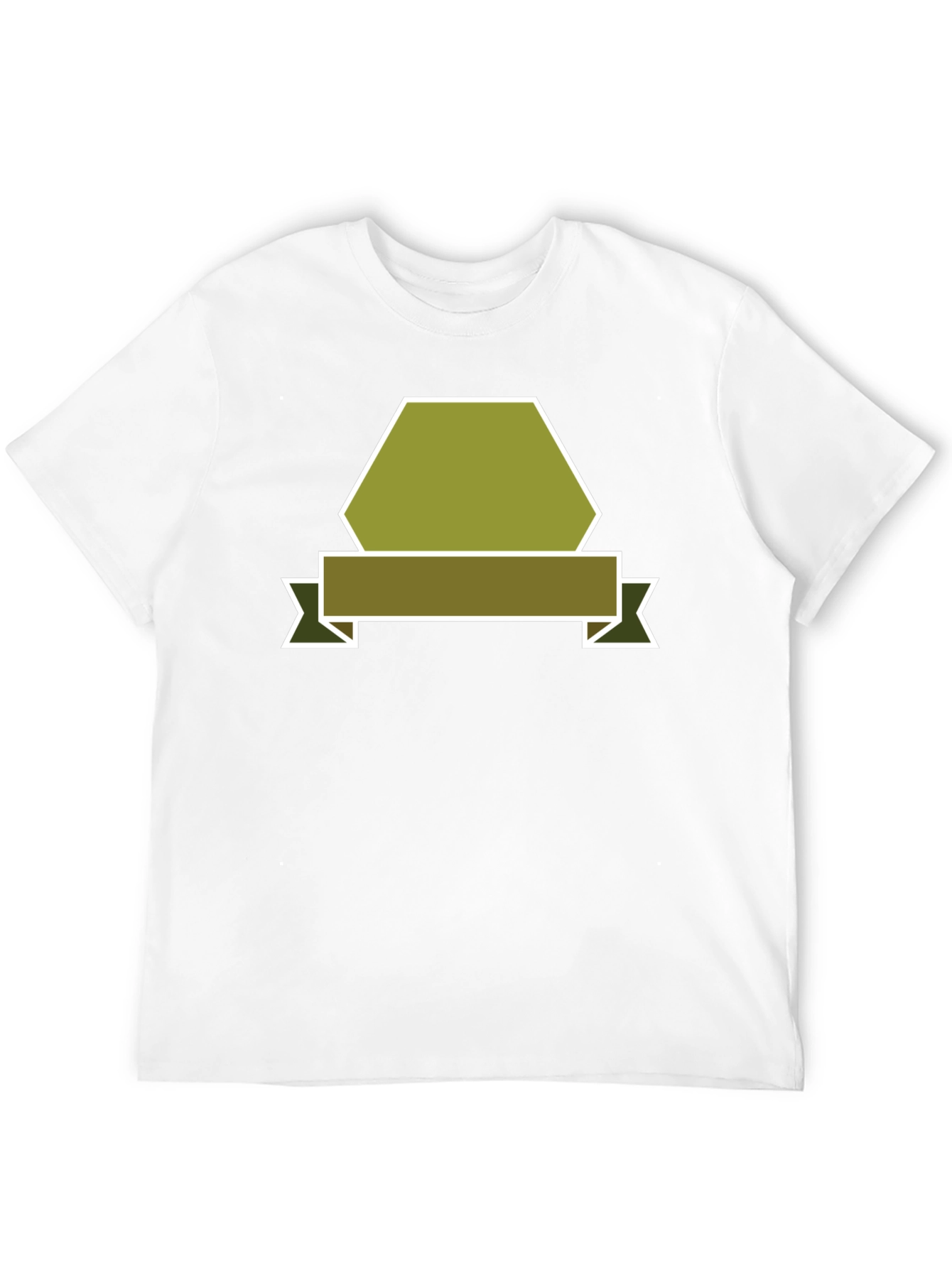 Olive Badge Graphic Tee - Modern Casual Style