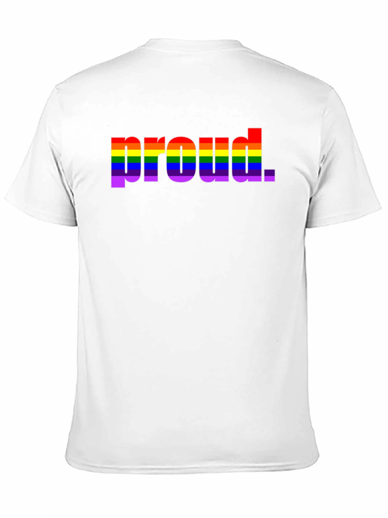 Pride Rainbow Proud Black T-Shirt