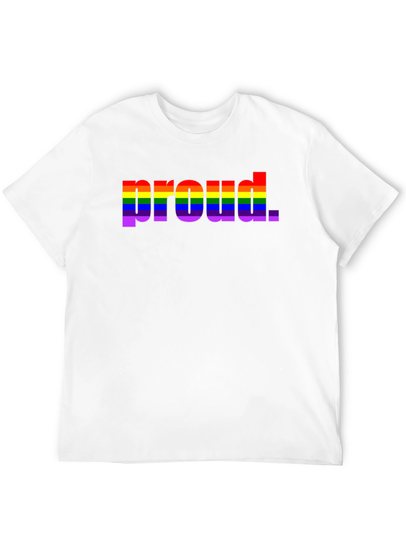 Pride Rainbow Proud Black T-Shirt