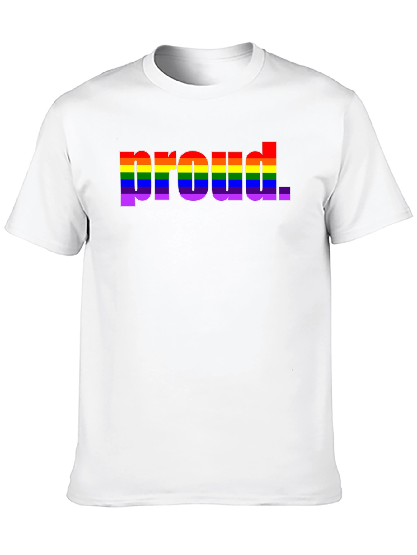 Pride Rainbow Proud Black T-Shirt