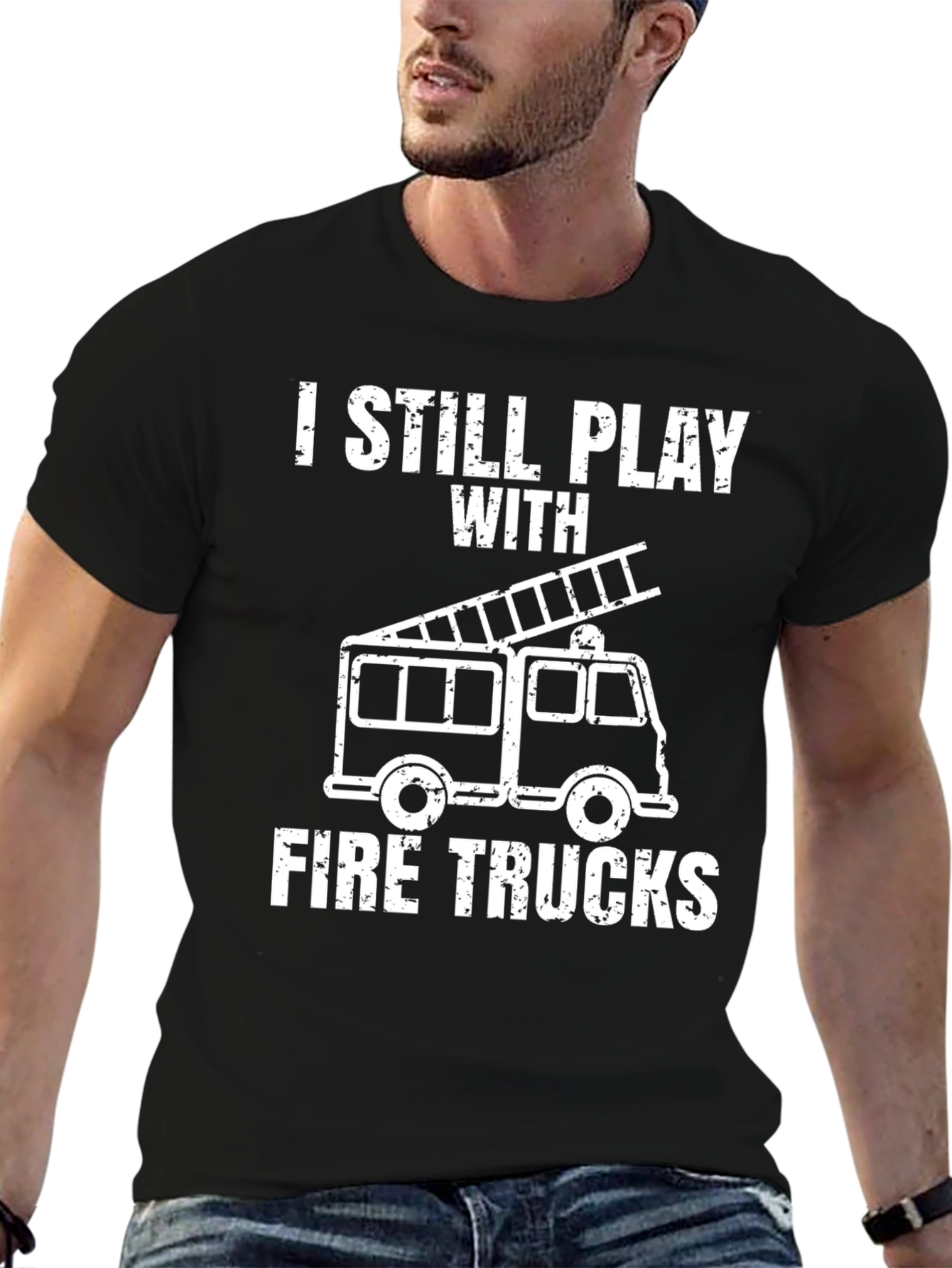 Fire Truck Graphic T-Shirt - I Still Play