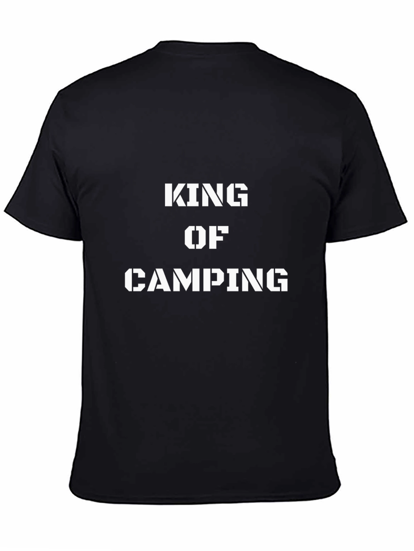 King of Camping Graphic T-Shirt - Mens Black Tee