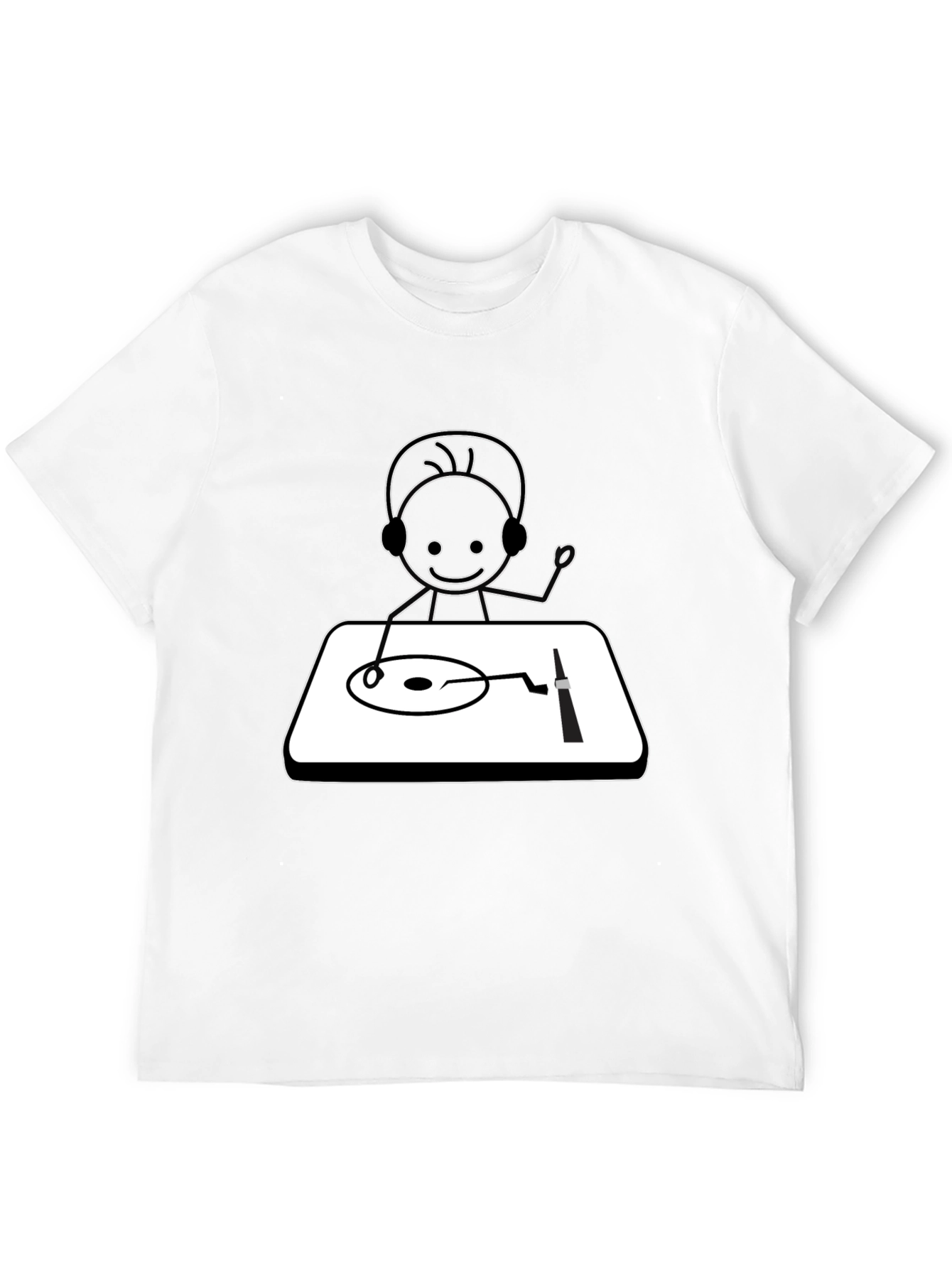 DJ Stick Figure Graphic Tee