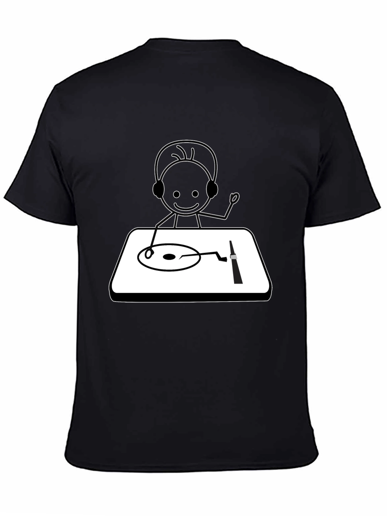DJ Stick Figure Graphic Tee