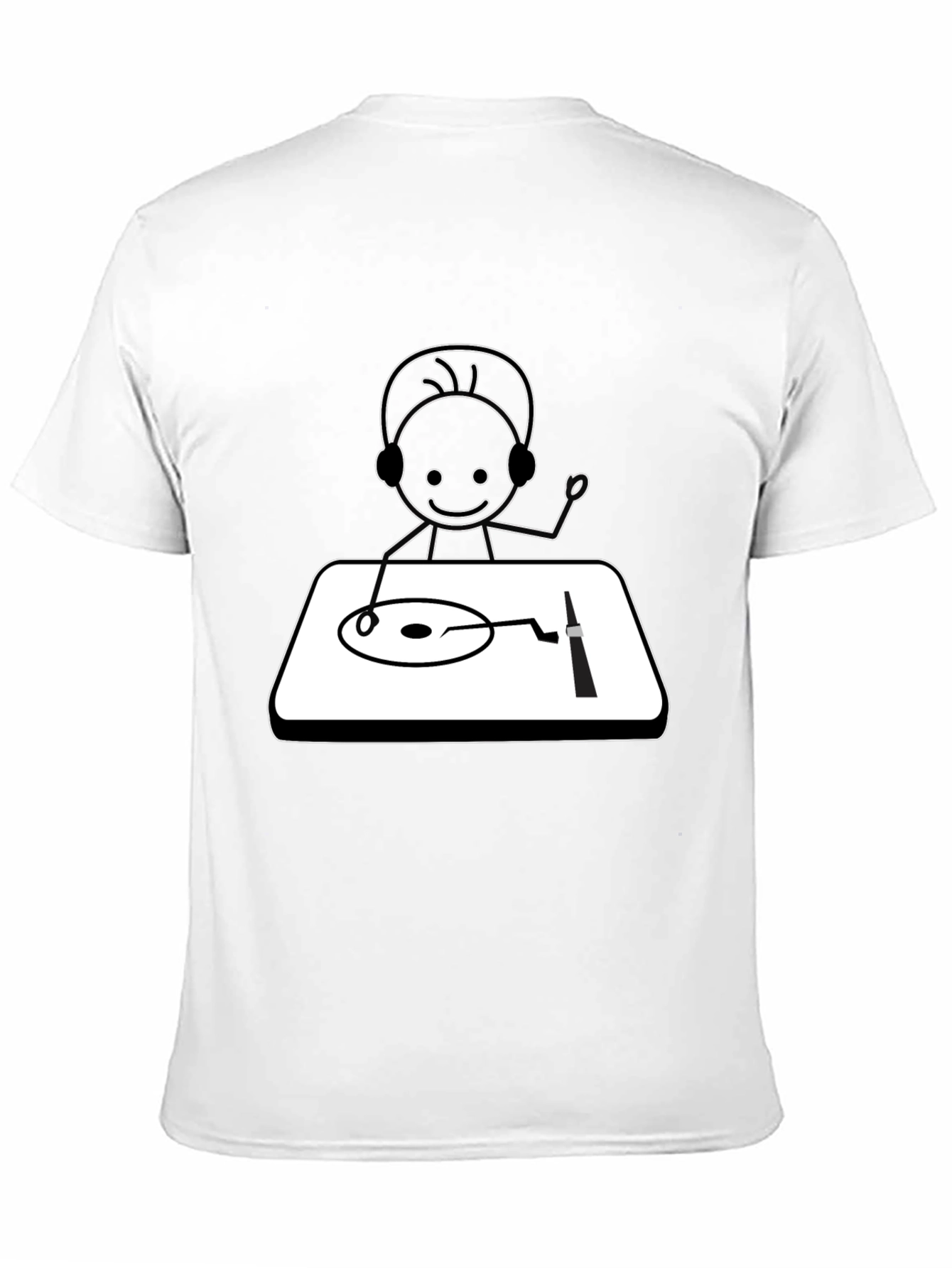 DJ Stick Figure Graphic Tee