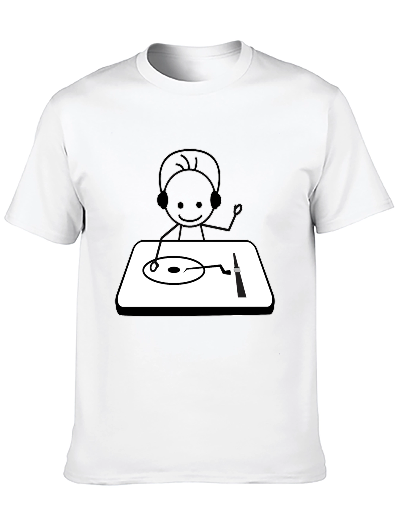 DJ Stick Figure Graphic Tee