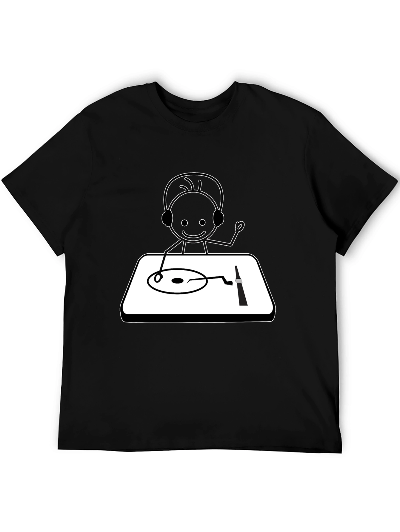 DJ Stick Figure Graphic Tee