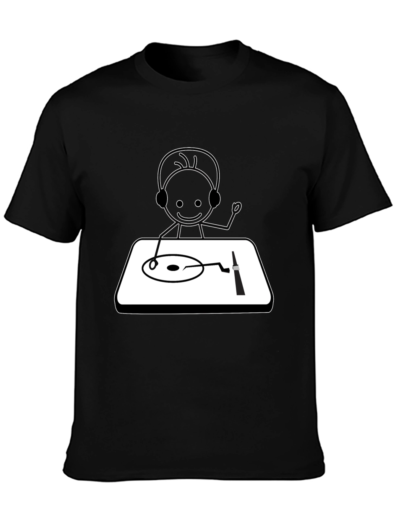 DJ Stick Figure Graphic Tee