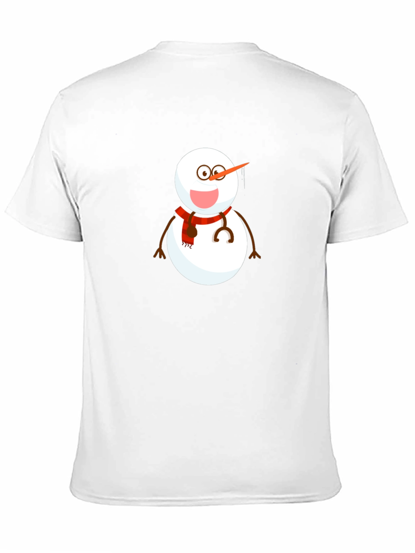 Snowman Doctor Graphic Tee - Black Cotton Blend