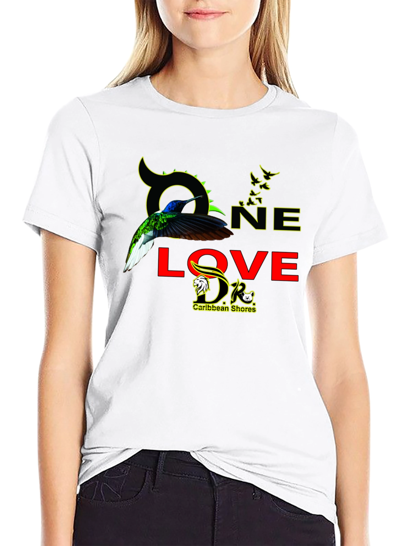 One Love Caribbean Shores Graphic T-Shirt