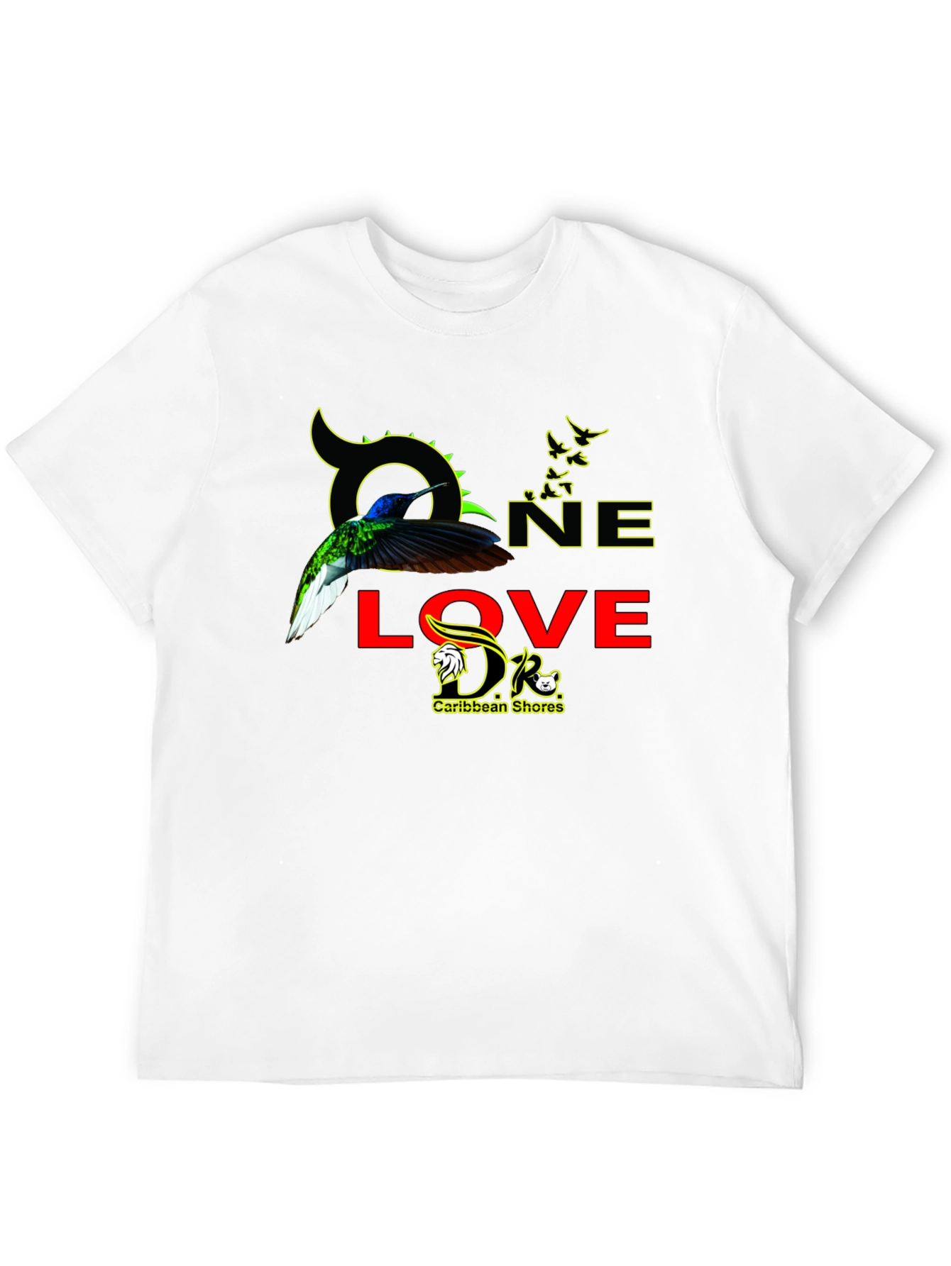 One Love Caribbean Shores Graphic T-Shirt