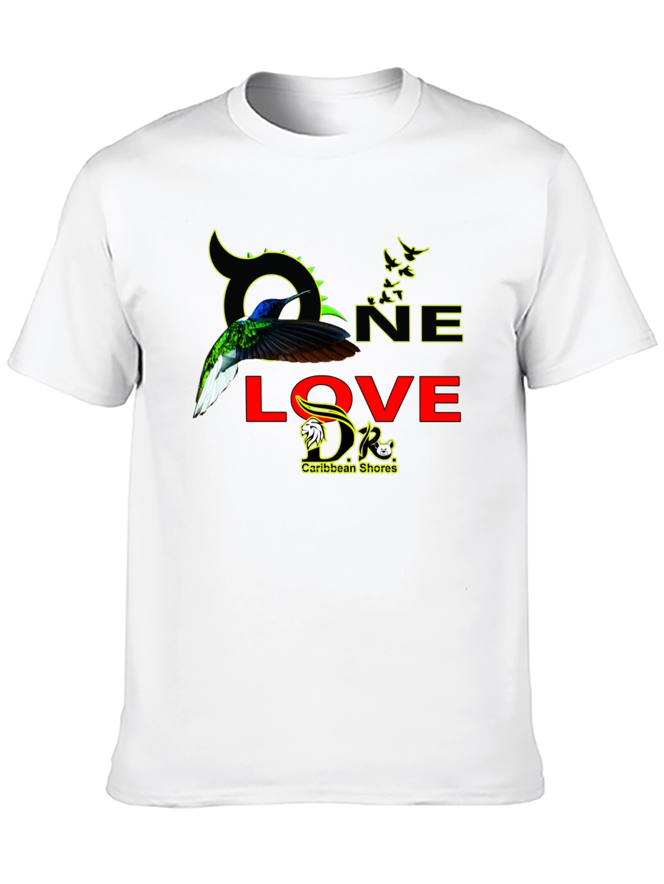 One Love Caribbean Shores Graphic T-Shirt
