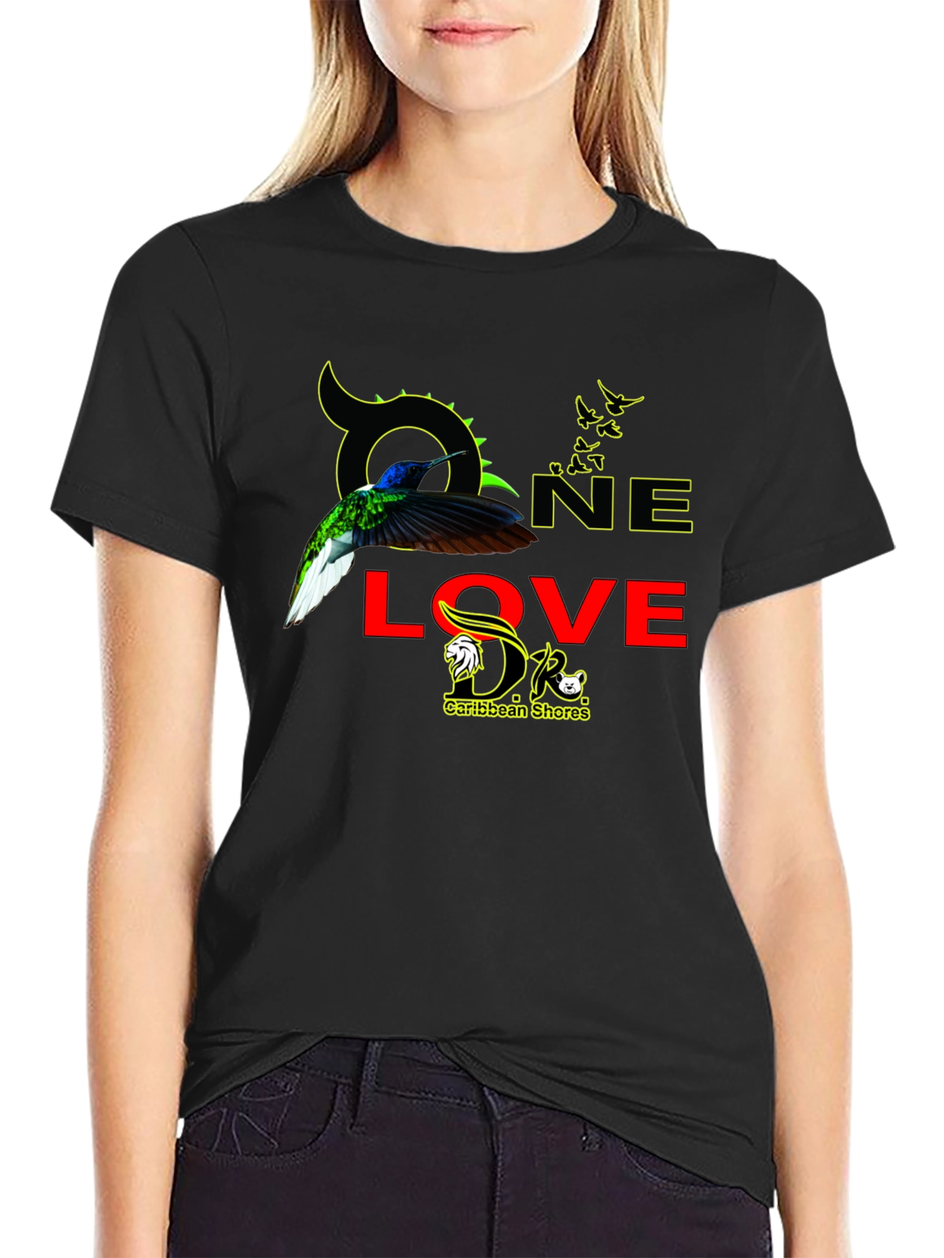One Love Caribbean Shores Graphic T-Shirt