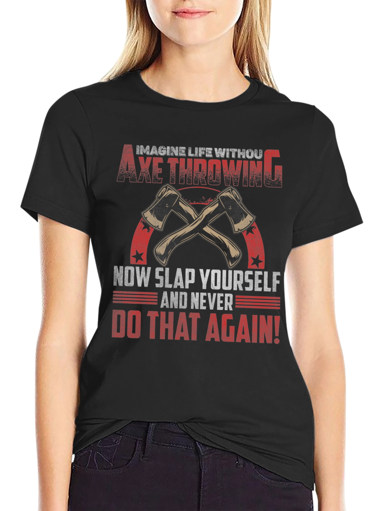 Axe Throwing Graphic Tee - Imagine Life Without It!