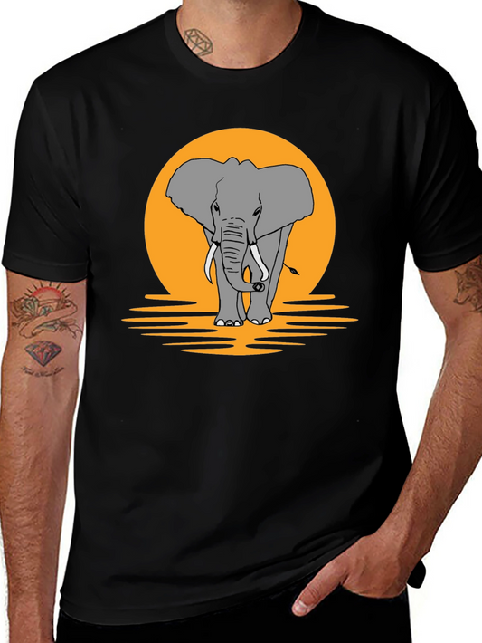 Elephant Graphic T-Shirt - Nature Inspired Design