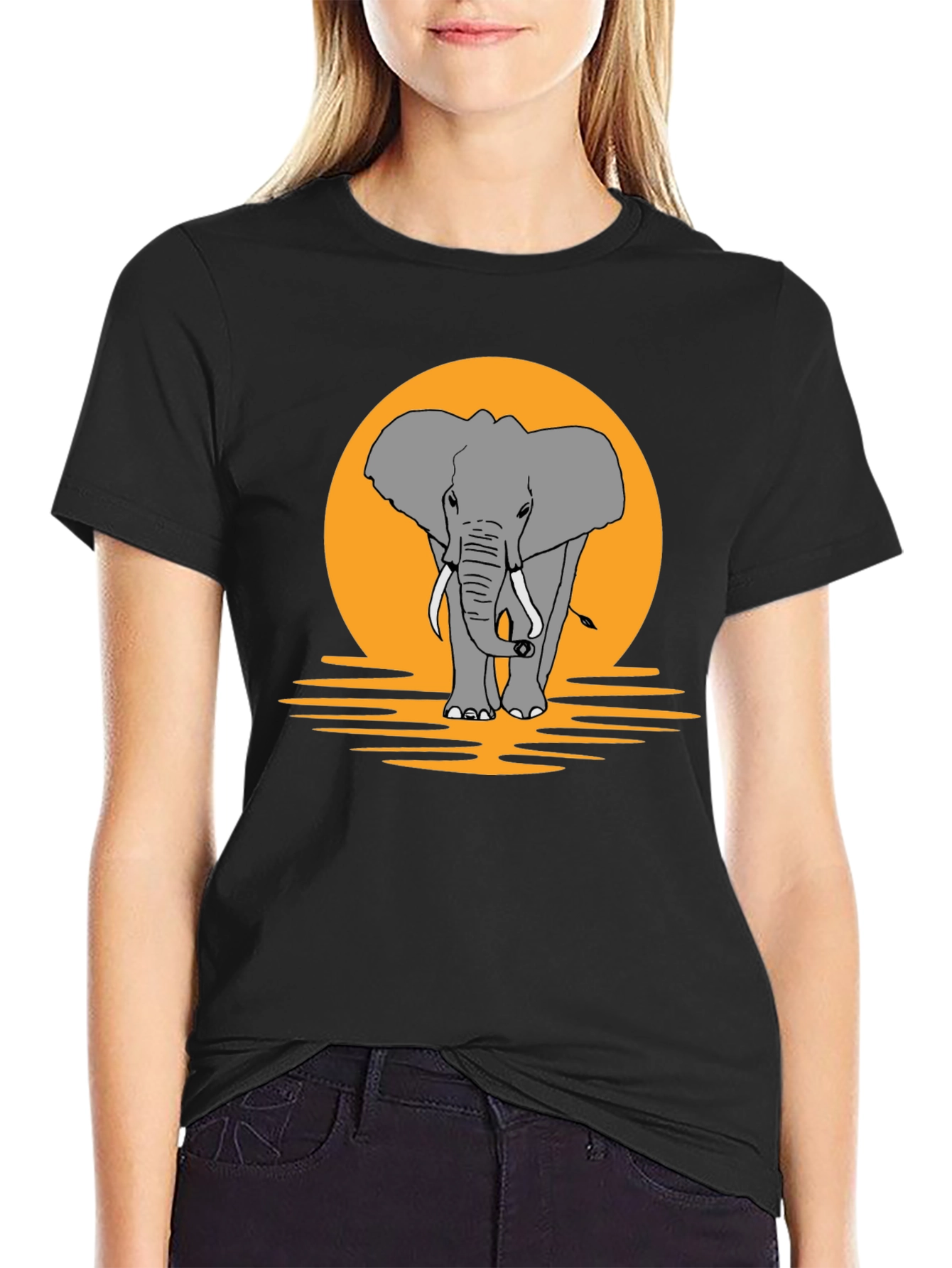 Elephant Graphic T-Shirt - Nature Inspired Design