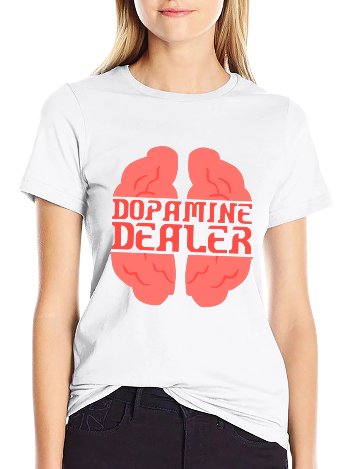 Dopamine Dealer Brain Graphic T-Shirt