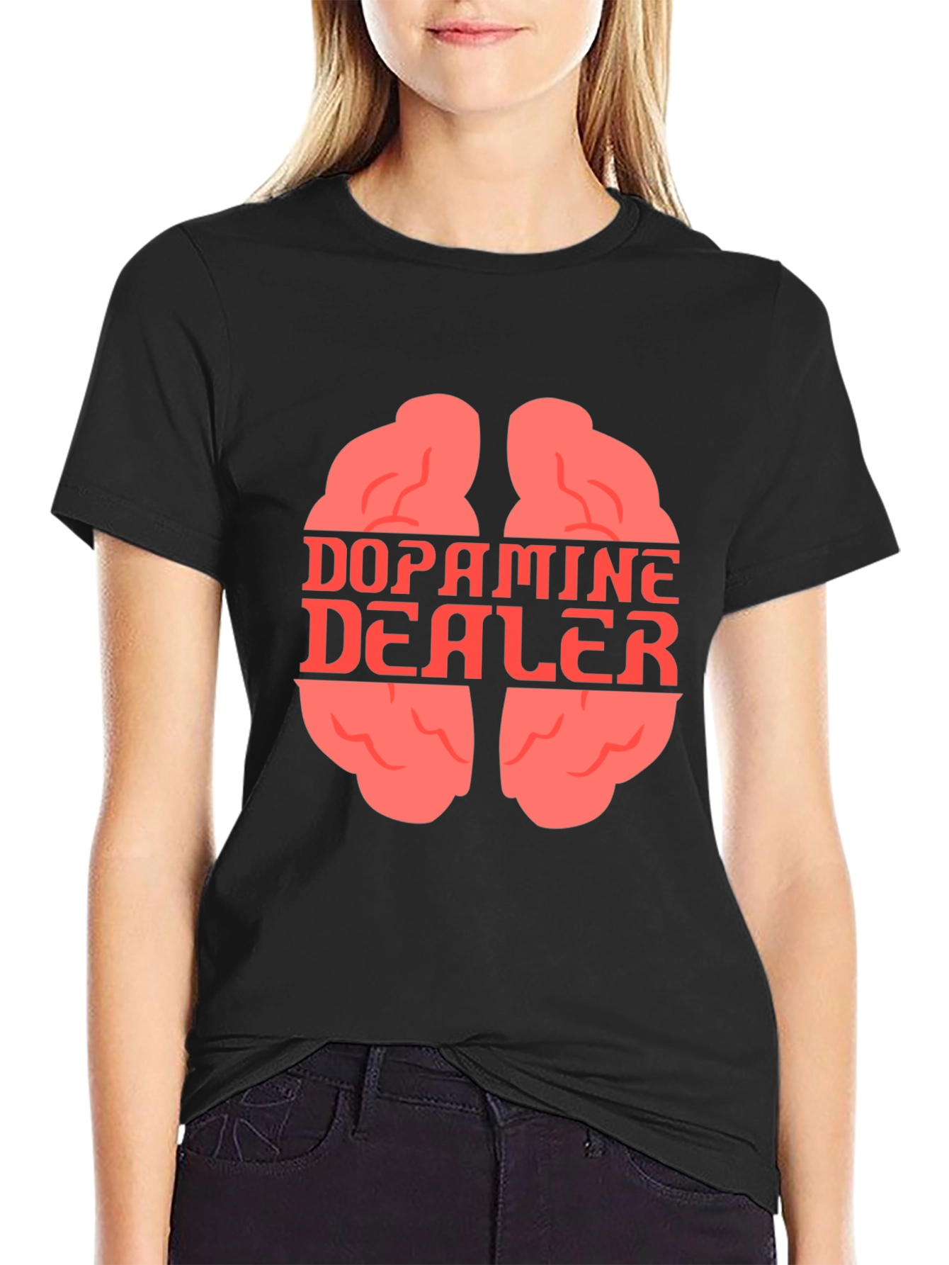 Dopamine Dealer Brain Graphic T-Shirt