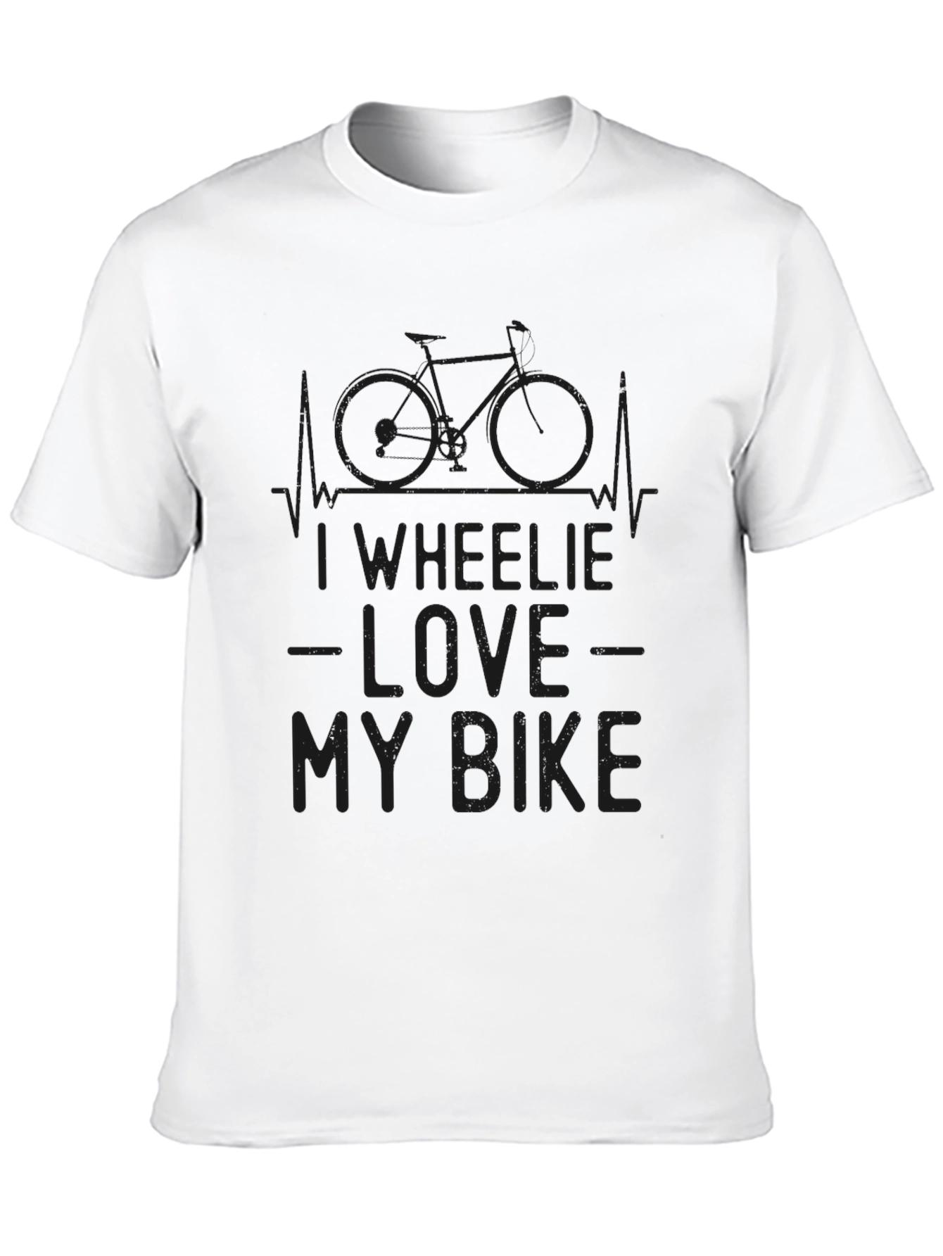 I Wheelie Love My Bike Graphic Tee - Black